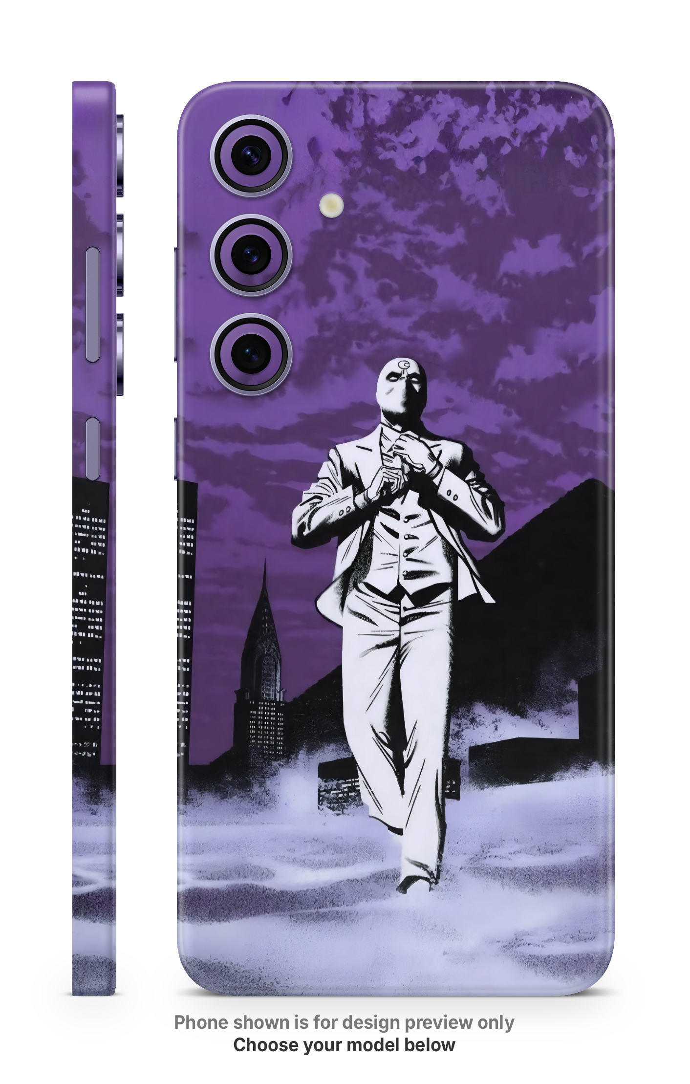 Purple Sky Hero Mobile Skin