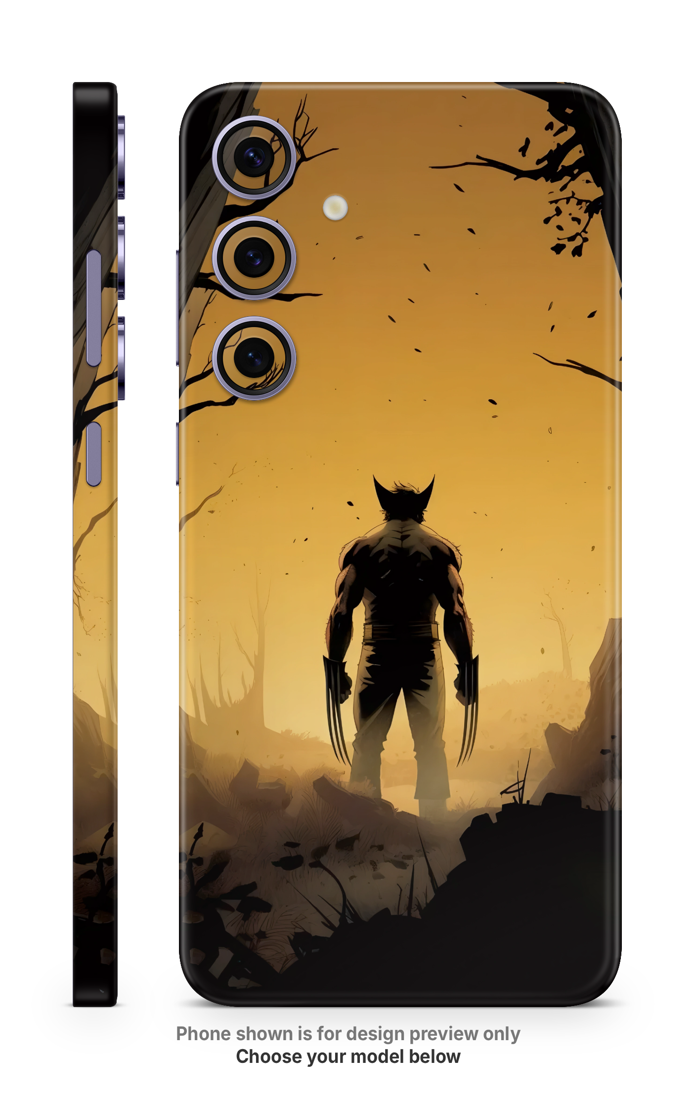 Dark Knight Silhouette Mobile Skin