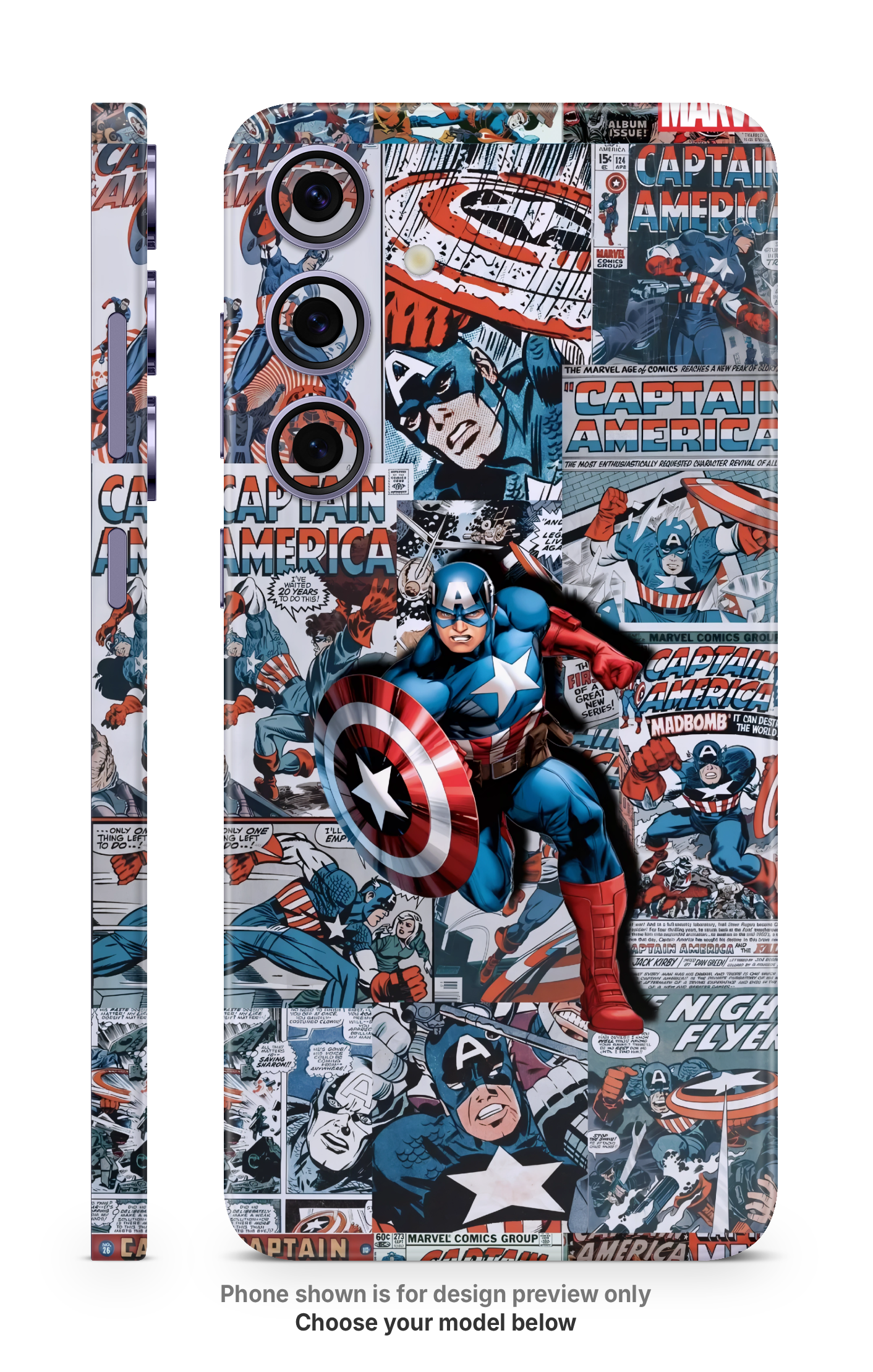 Superhero Collage Mobile Skin