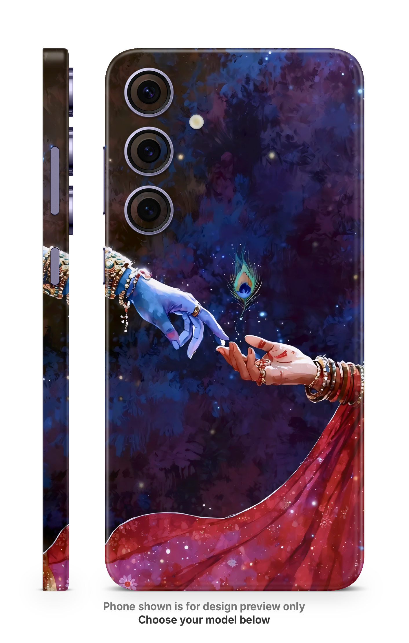 Radha Krishna Mor Pankh Mobile Skin
