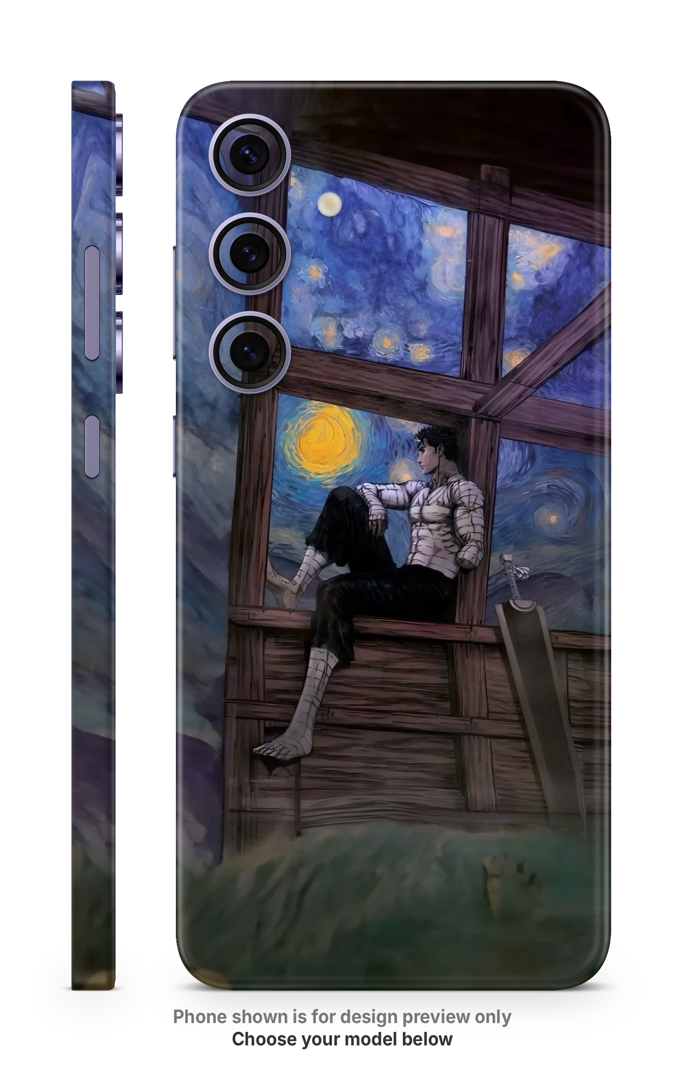 Window Night Scene Mobile Skin