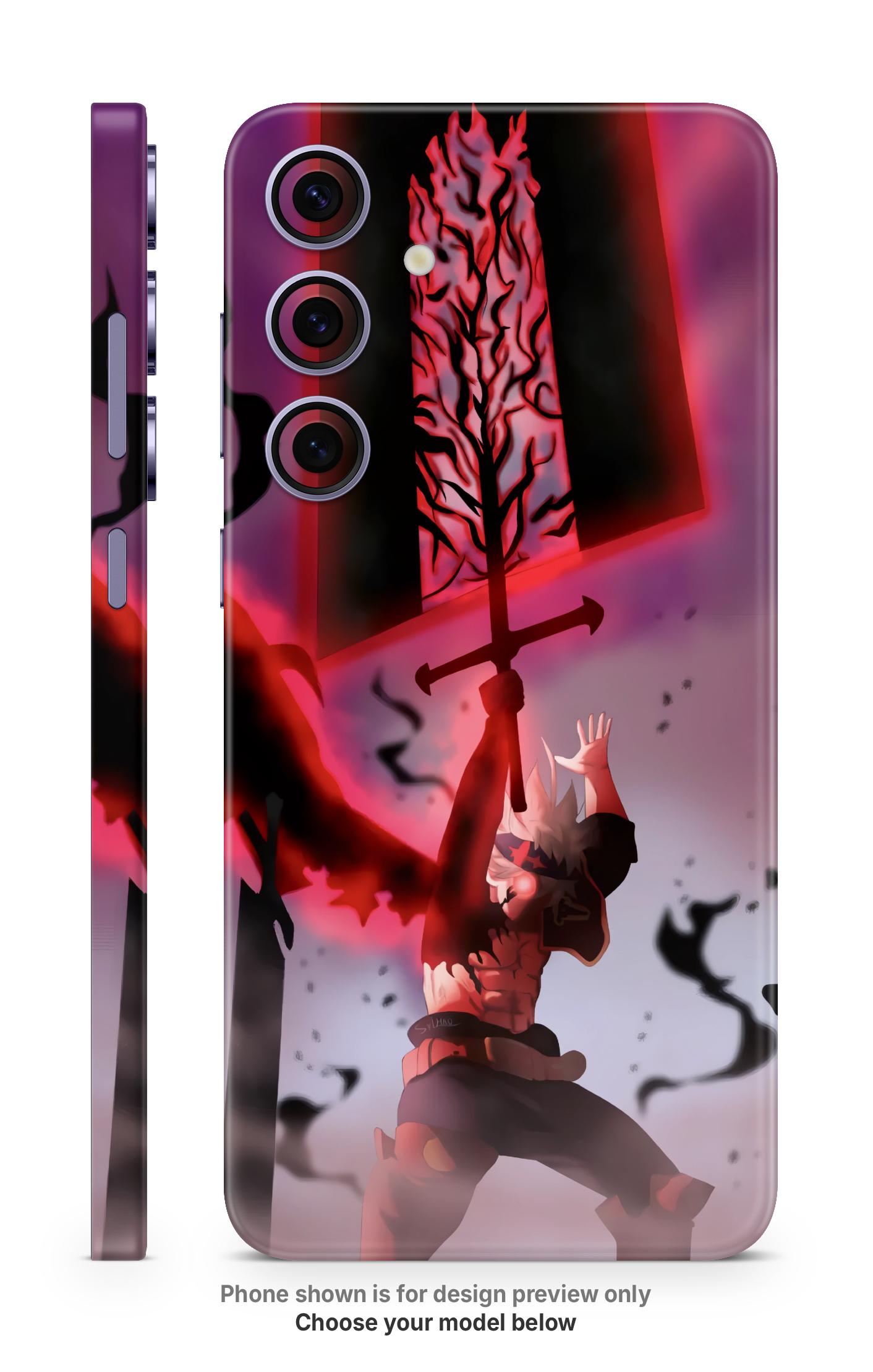 Dark Anime Power Mobile Skin