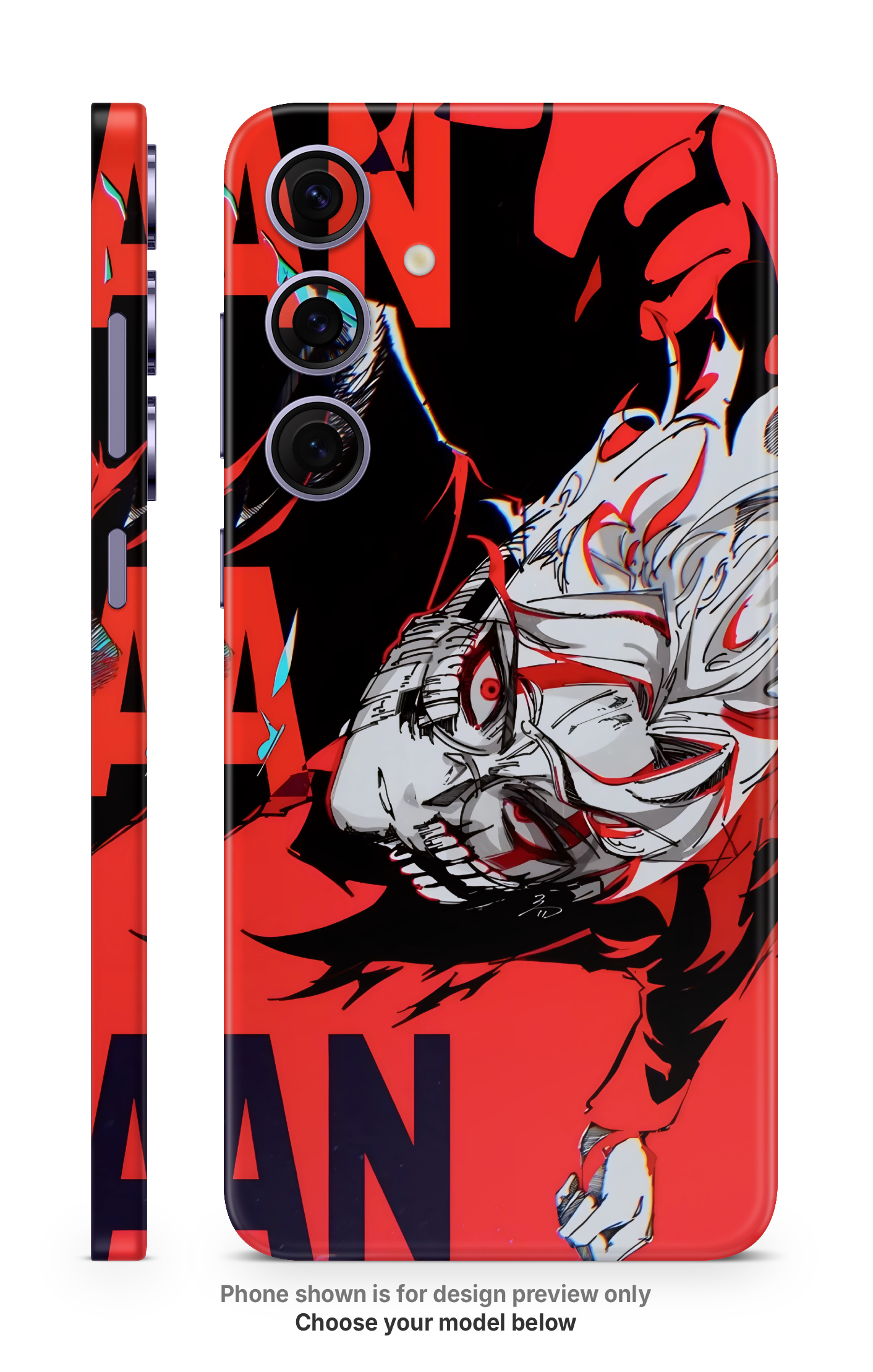 Anime Rage Character Mobile Skin