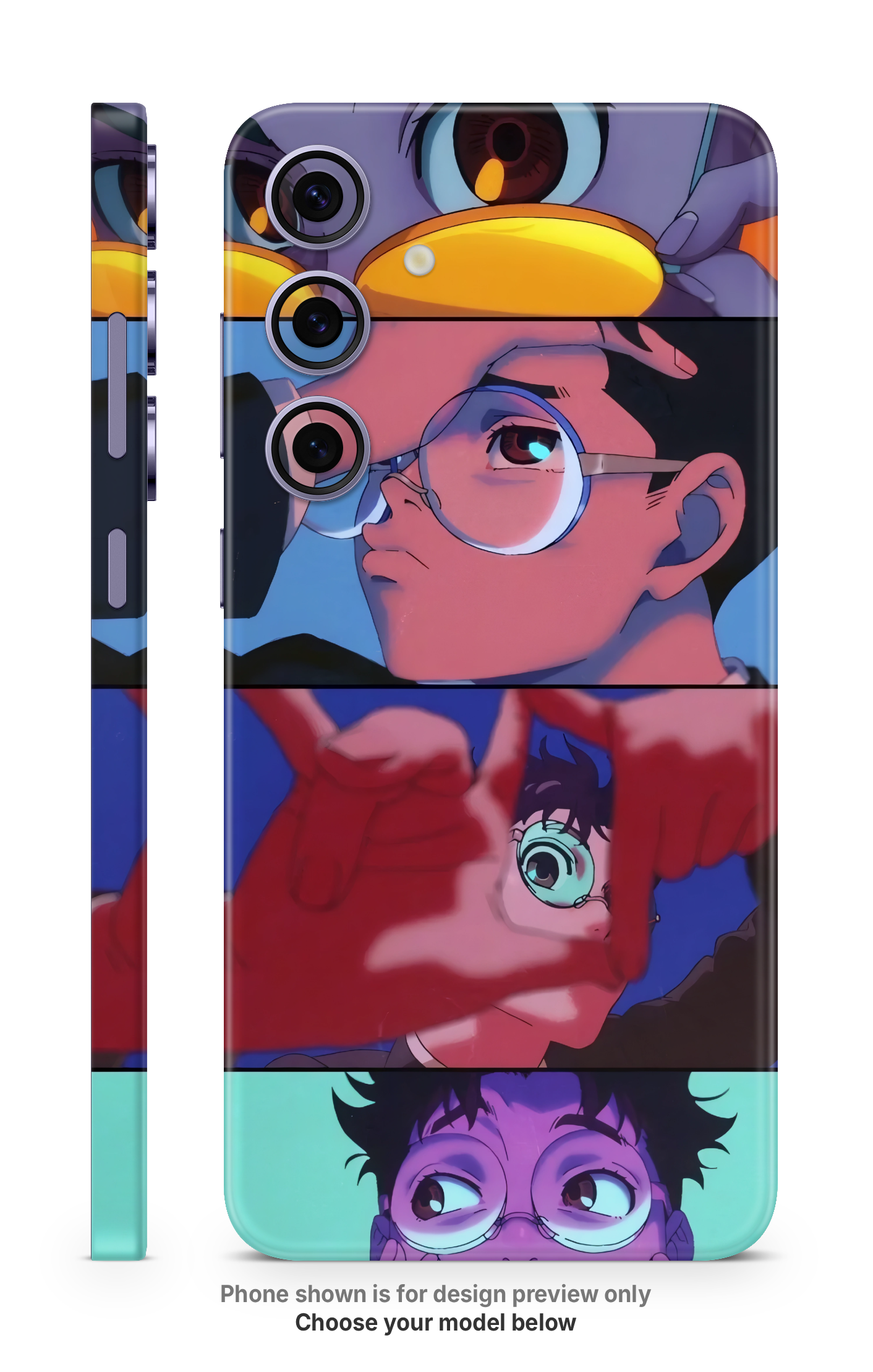 Anime Portrait Collage Mobile Skin