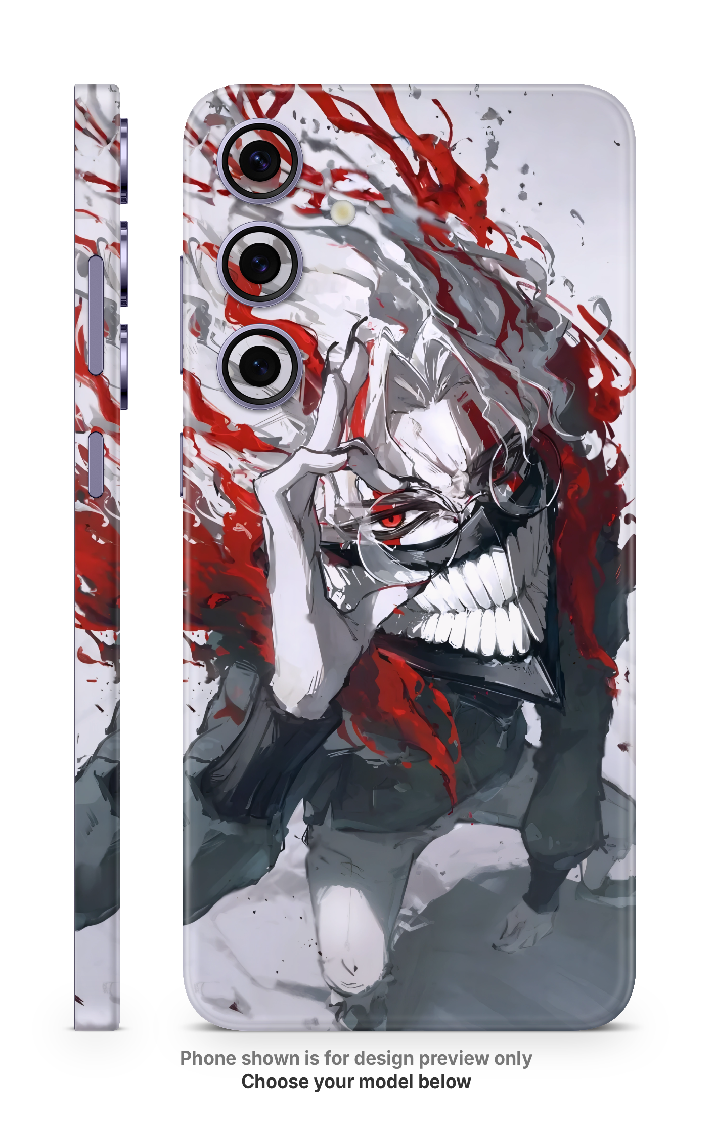 Anime Blood Effect Mobile Skin