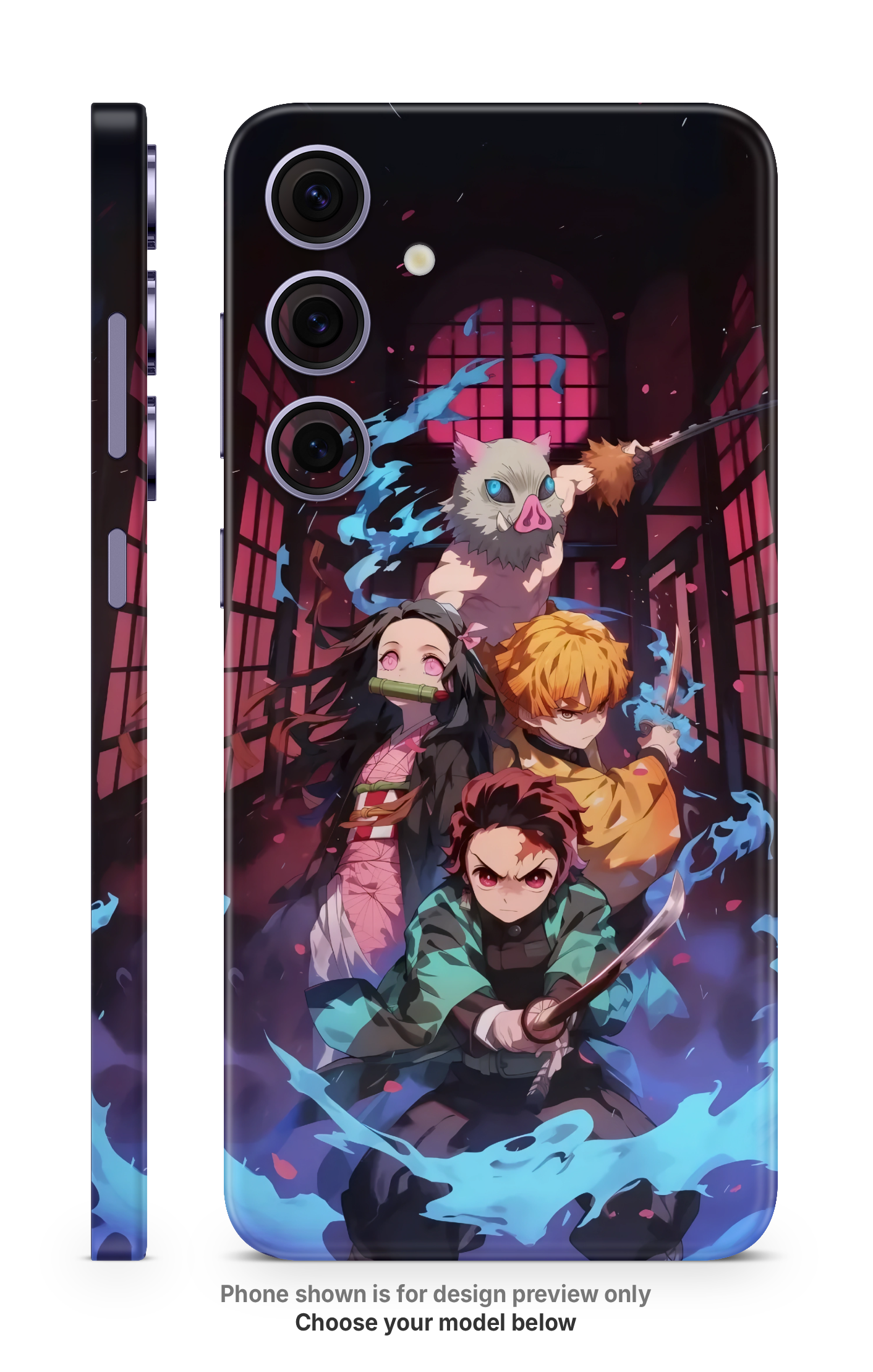 Anime Team Poster Mobile Skin