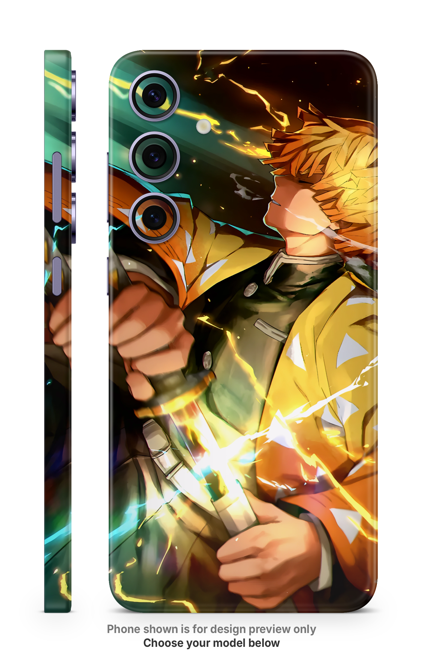 Anime Lightning Warrior Mobile Skin