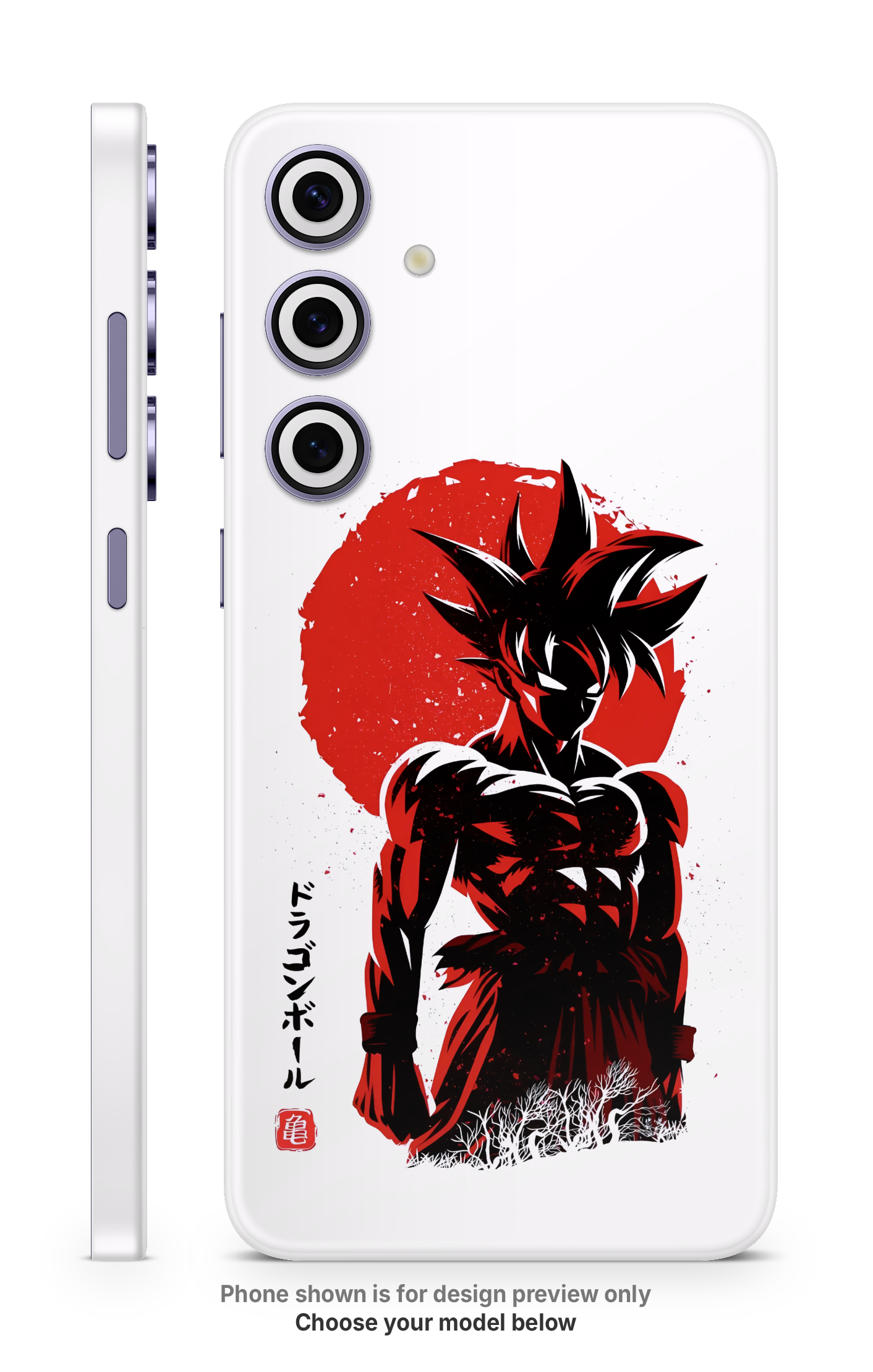 Anime Red Shadow Fighter Mobile Skin