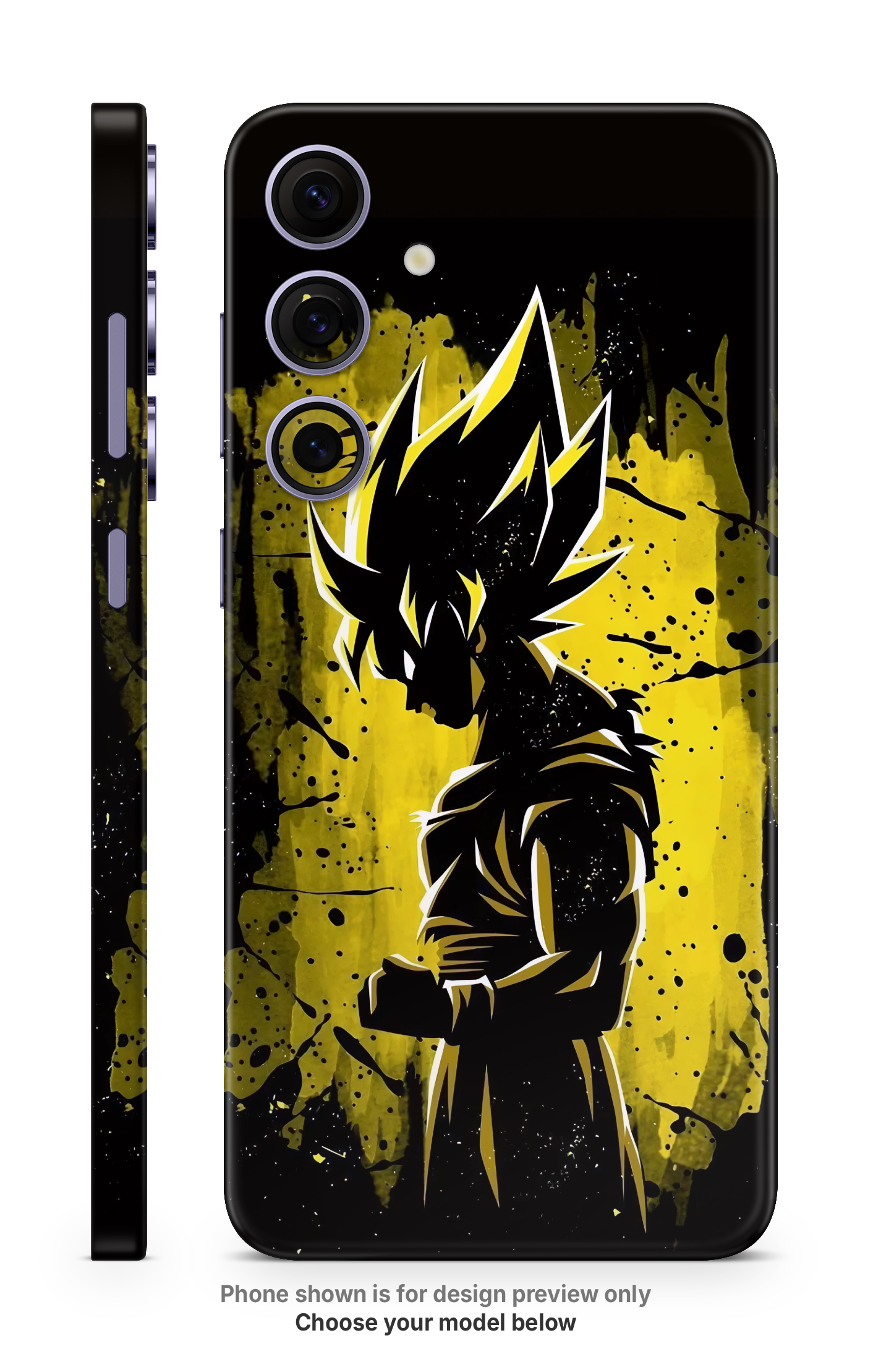 Anime Yellow Aura Fighter Mobile Skin