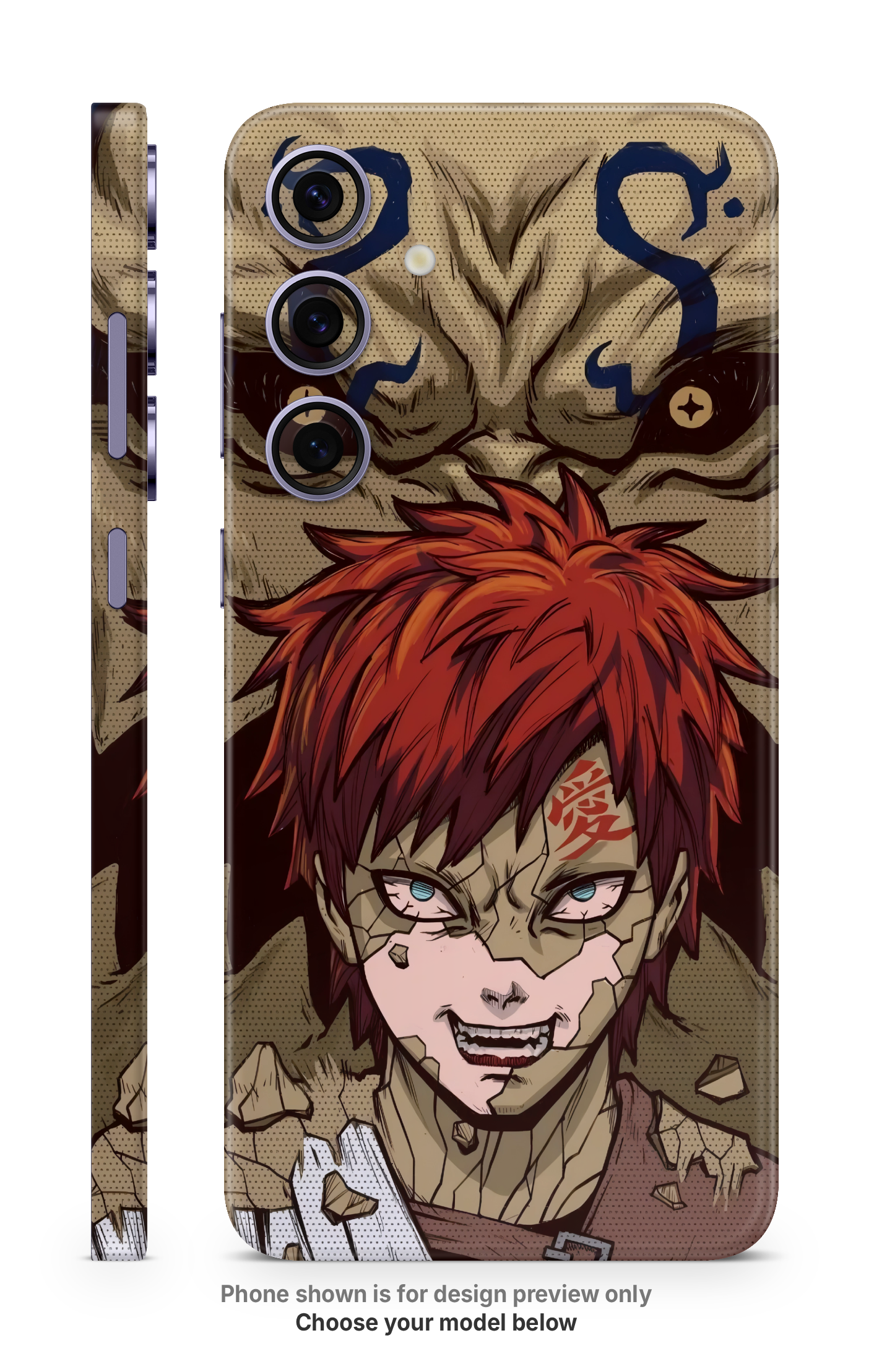 Anime Red Hair Character Mobile Skin