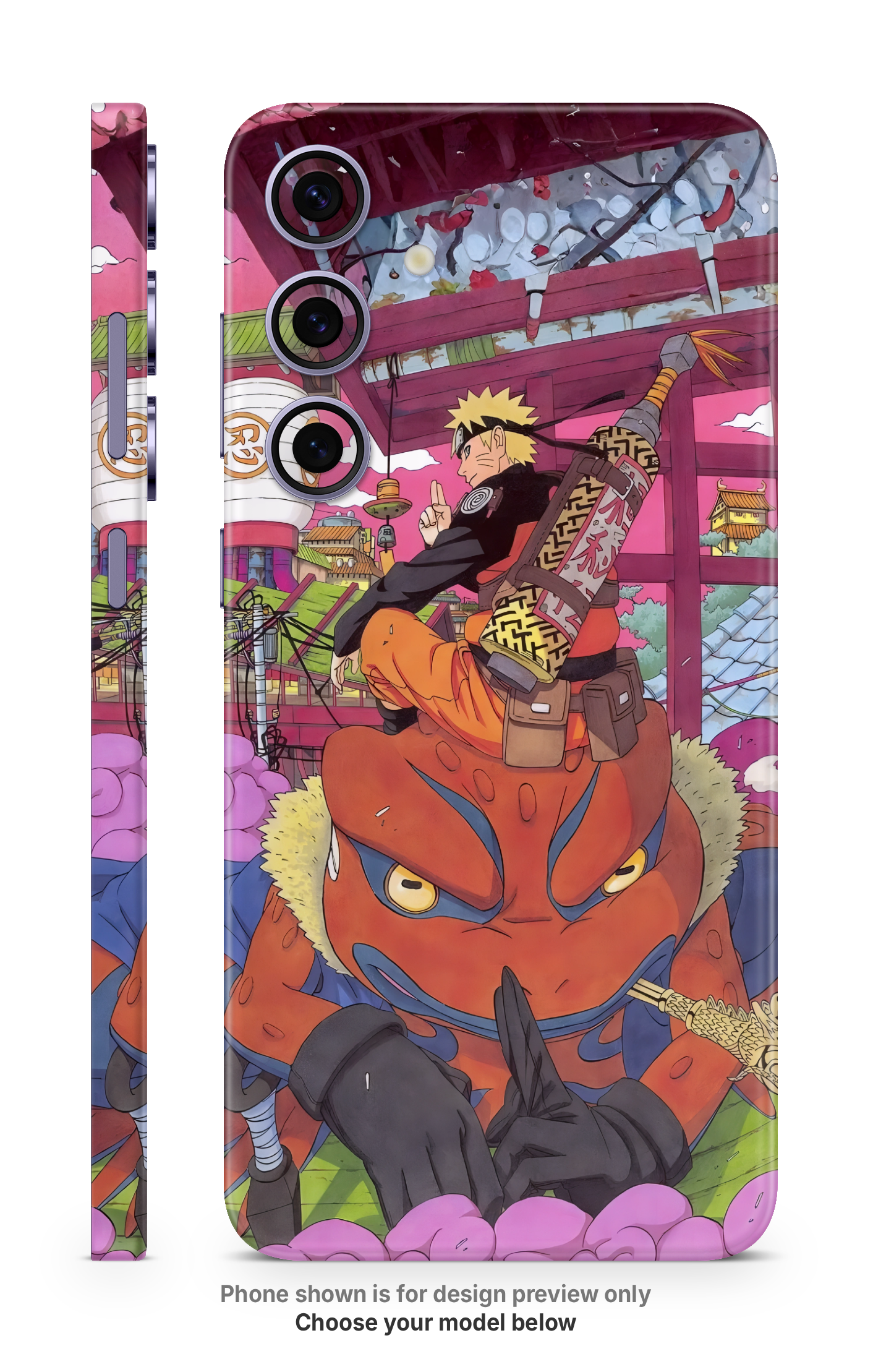 Anime Orange Ninja Mobile Skin