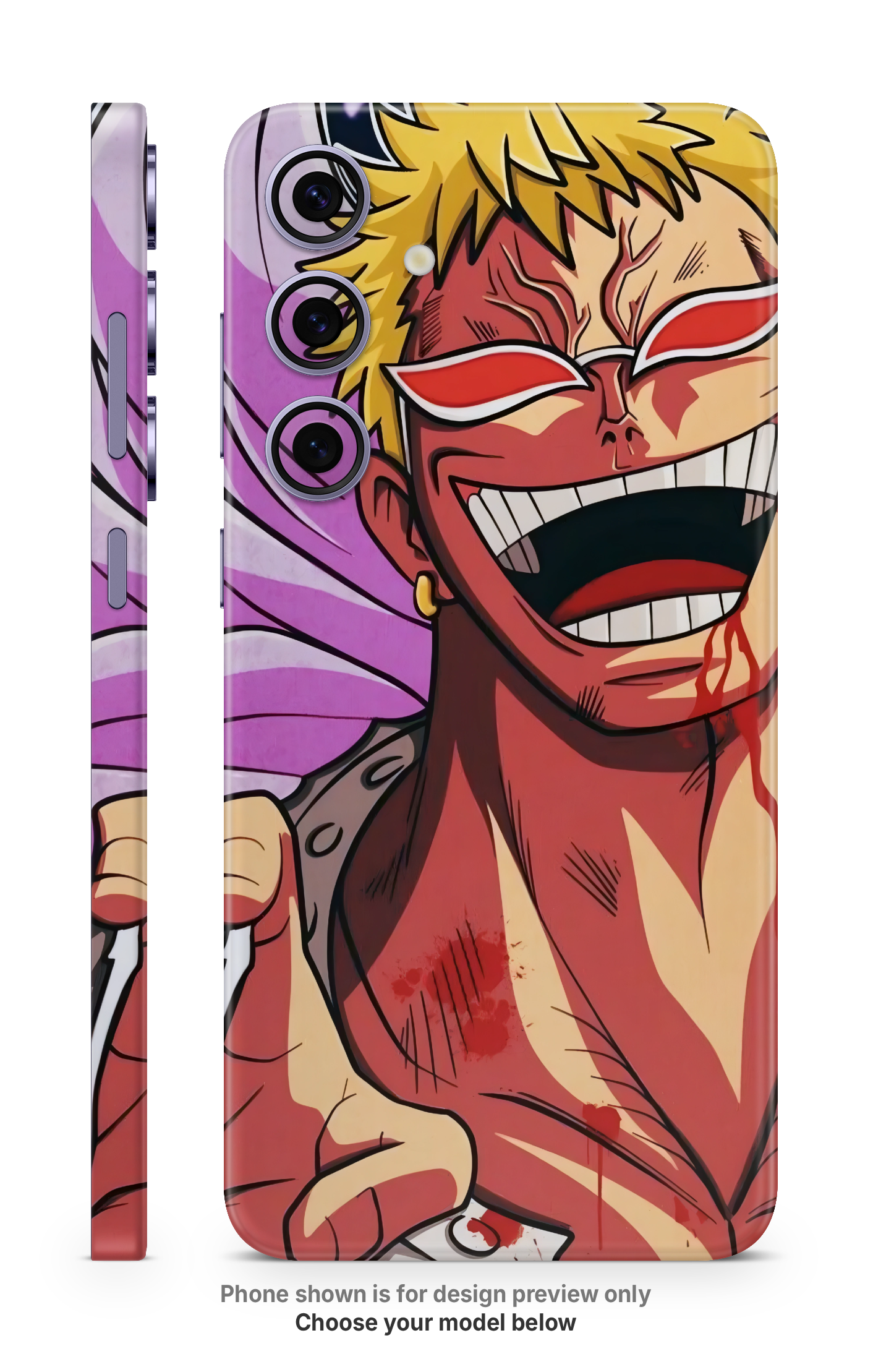 Anime Laughing Character Mobile Skin