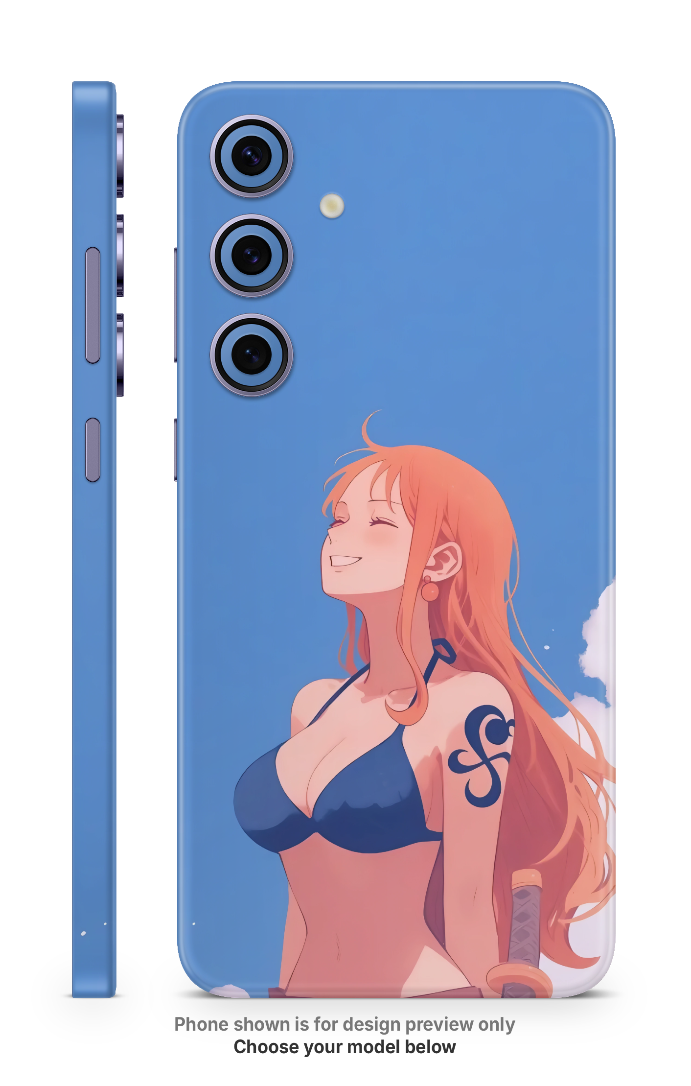 Anime Girl Minimal Mobile Skin