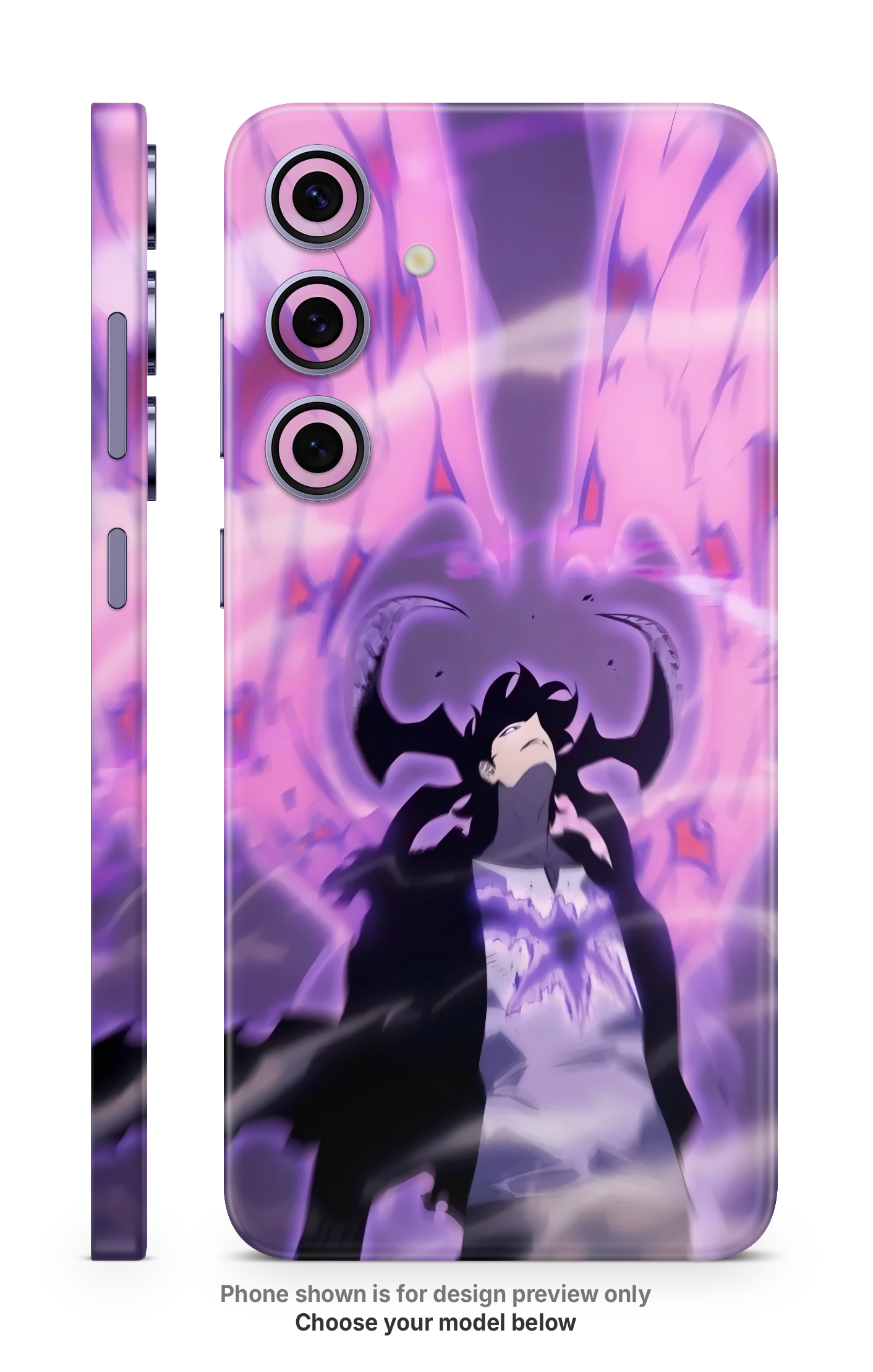 Anime Purple Aura Mobile Skin
