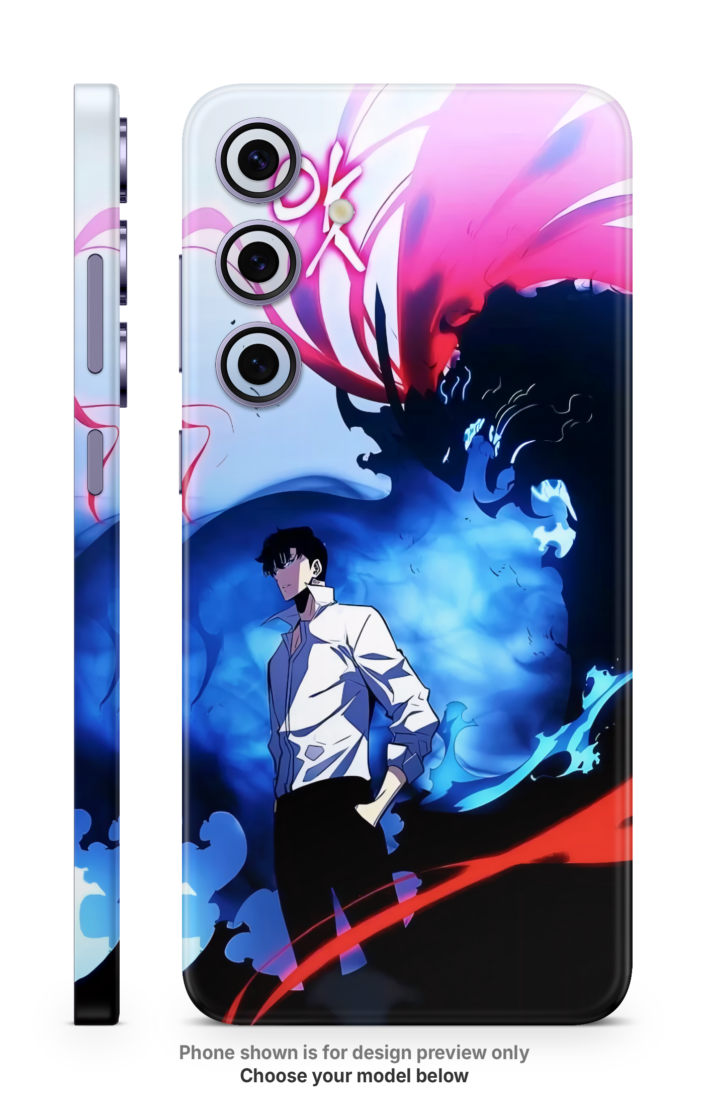 Anime Dual Power Mobile Skin