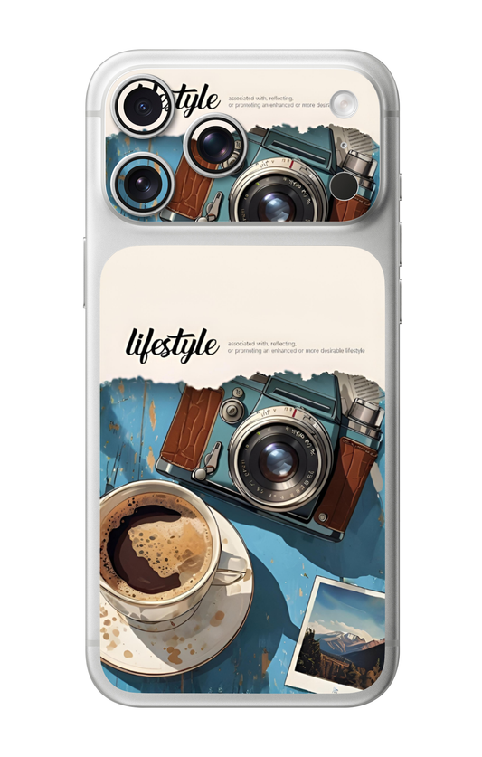 Camera & Coffee Lifestyle Aesthetic Camera & Pocket Edition Mobile Skin for iPhone 17 Pro & 17 Pro Max