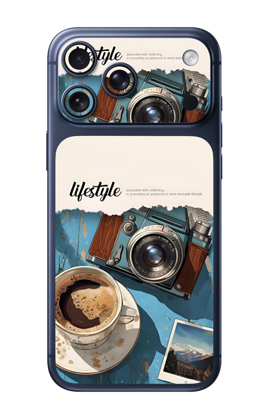 Camera & Coffee Lifestyle Aesthetic Camera & Pocket Edition Mobile Skin for iPhone 17 Pro & 17 Pro Max