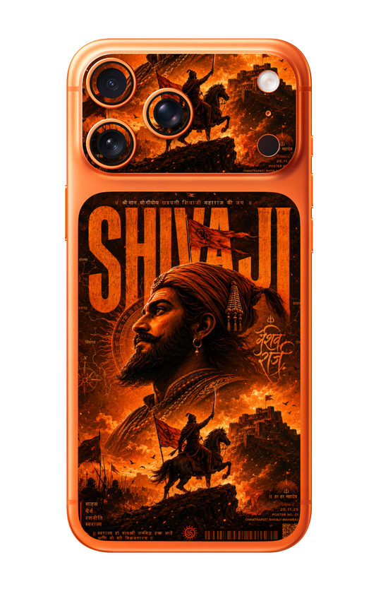 Chhatrapati Shivaji Maharaj Camera & Pocket Edition Mobile Skin for iPhone 17 Pro & 17 Pro Max