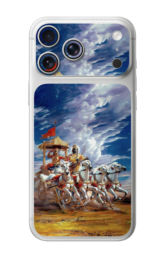 Krishna Arjuna Gita Chariot Camera & Pocket Edition Mobile Skin for iPhone 17 Pro & 17 Pro Max