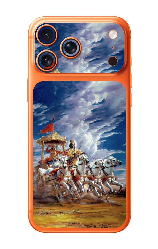 Krishna Arjuna Gita Chariot Camera & Pocket Edition Mobile Skin for iPhone 17 Pro & 17 Pro Max