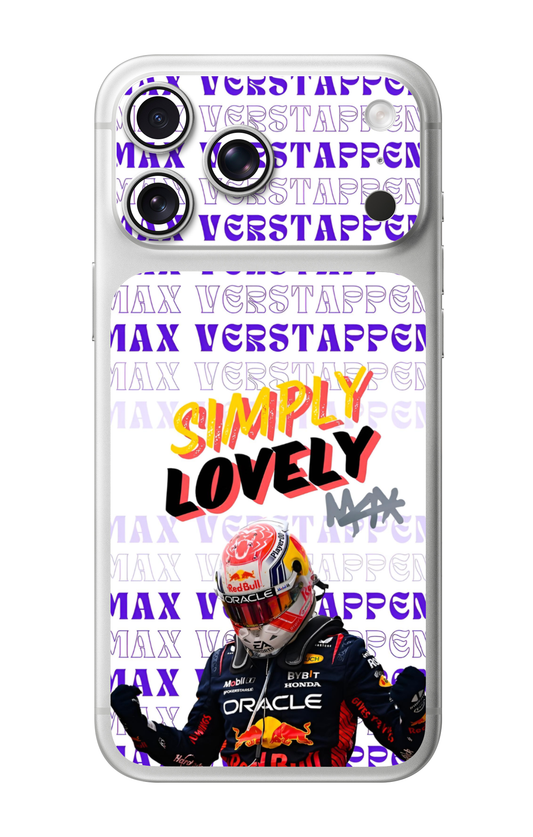 Max Verstappen Simply Lovely F1 Camera & Pocket Edition Mobile Skin for iPhone 17 Pro & 17 Pro Max