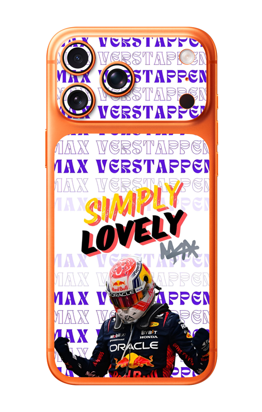 Max Verstappen Simply Lovely F1 Camera & Pocket Edition Mobile Skin for iPhone 17 Pro & 17 Pro Max