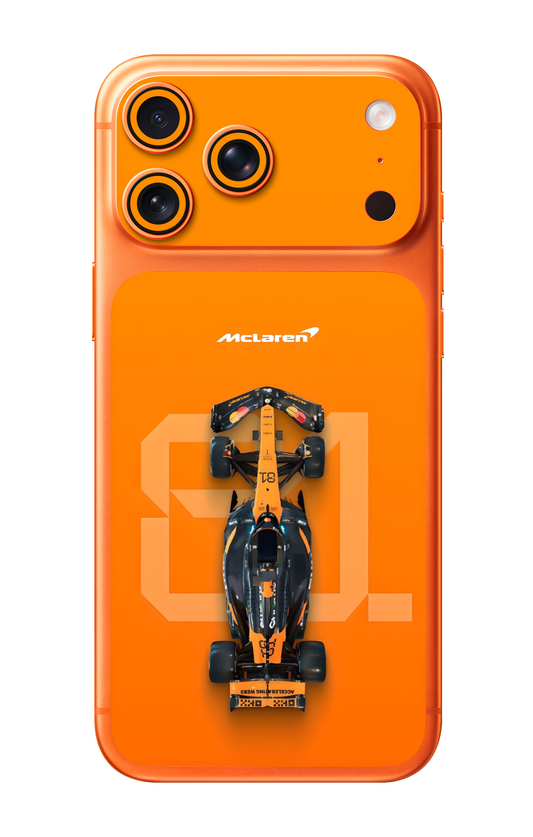 McLaren F1 Orange Racing Camera & Pocket Edition Mobile Skin for iPhone 17 Pro & 17 Pro Max