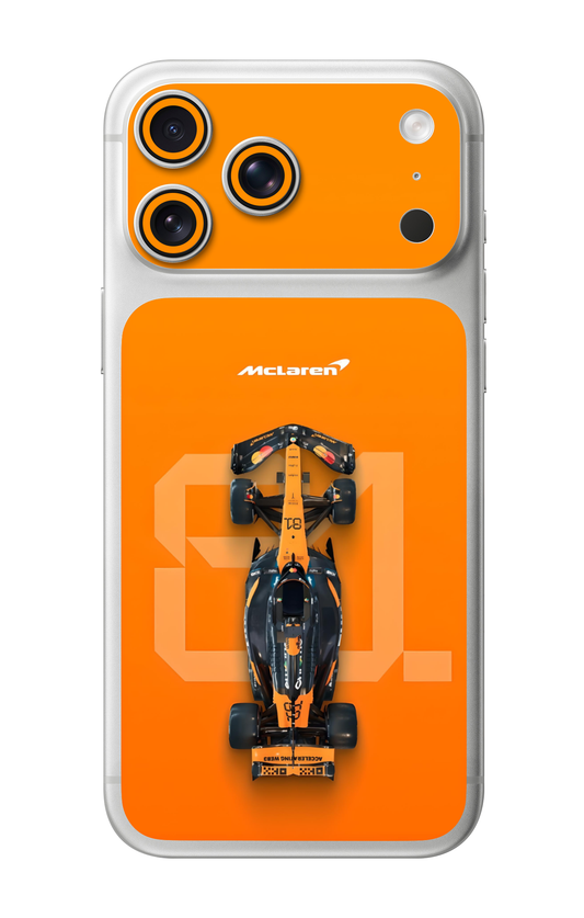 McLaren F1 Orange Racing Camera & Pocket Edition Mobile Skin for iPhone 17 Pro & 17 Pro Max