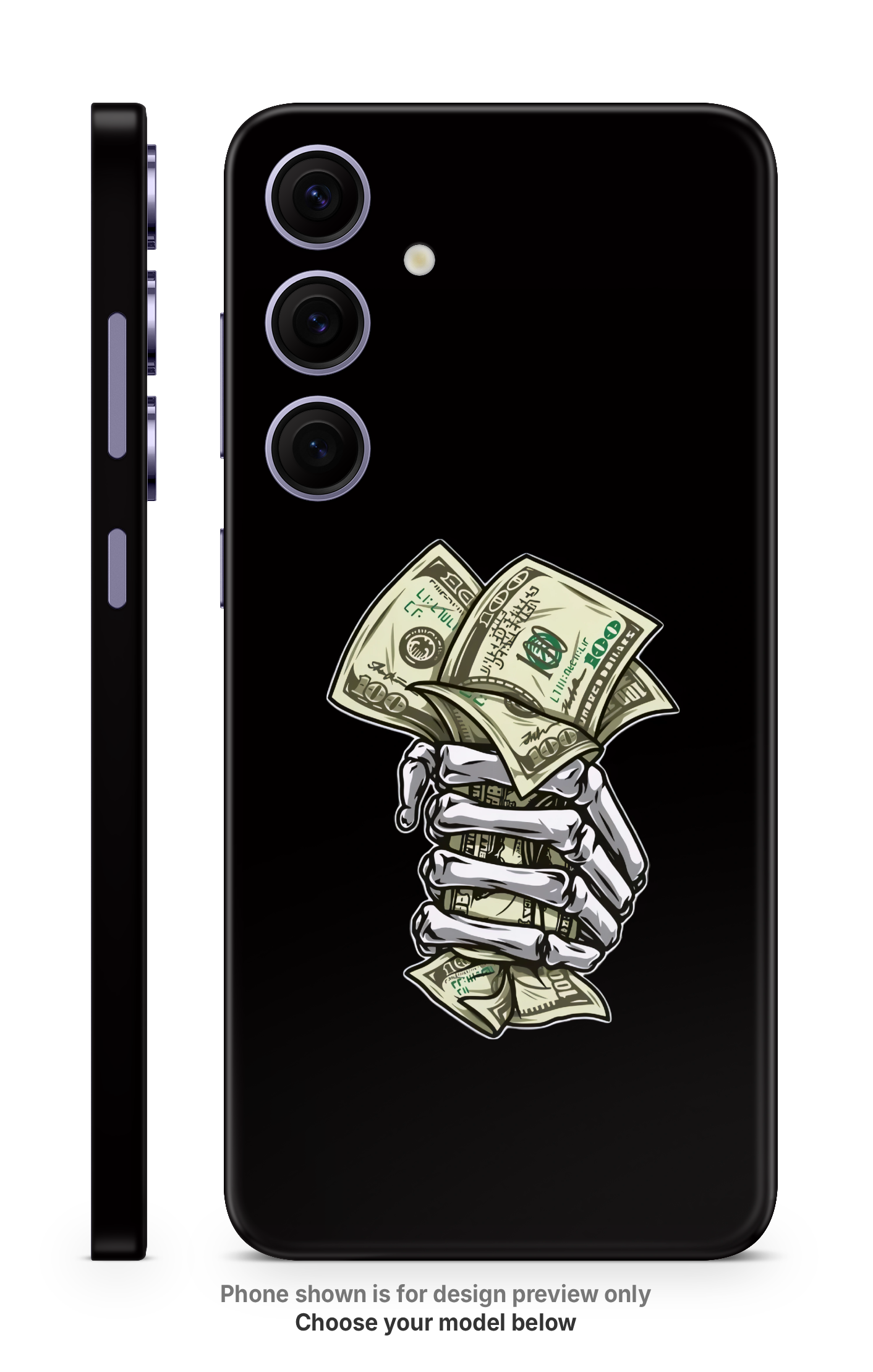 Cash Hand Mobile Skin
