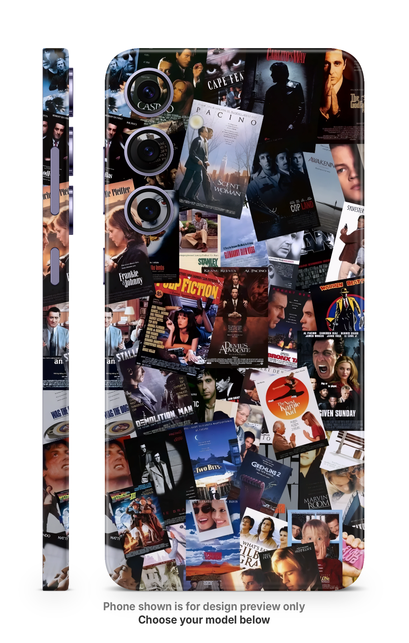 Movie Collage Mobile Skin