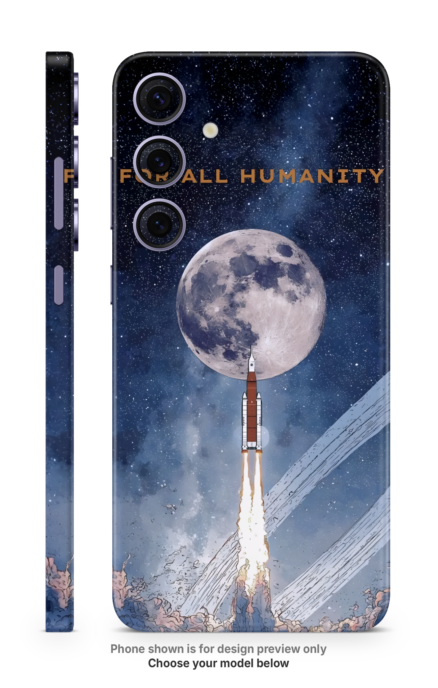 Moon Space Mobile Skin