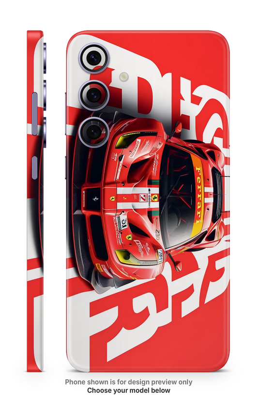 Red Sports Car Mobile Skin