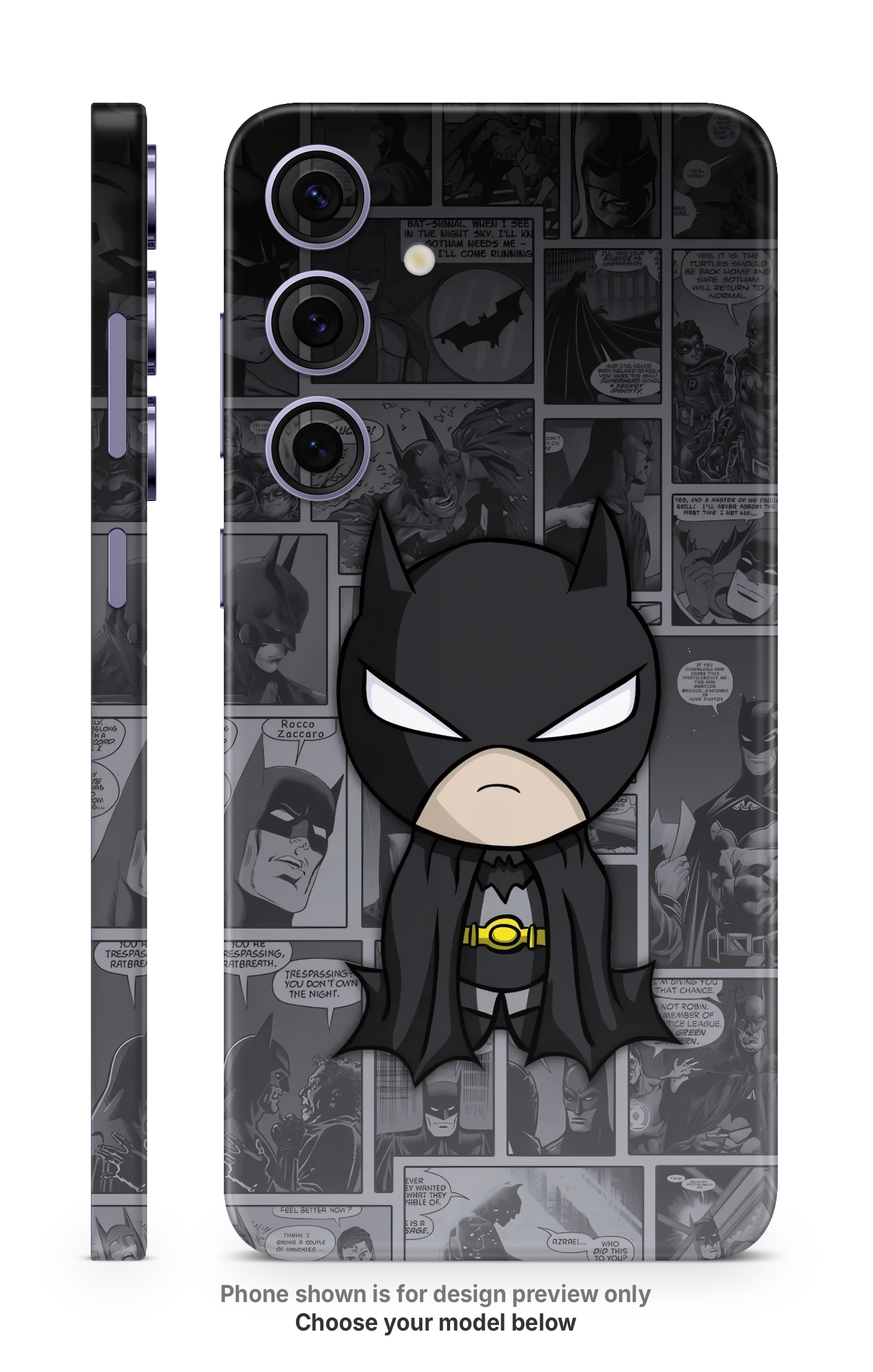 Dark Knight Cartoon Mobile Skin
