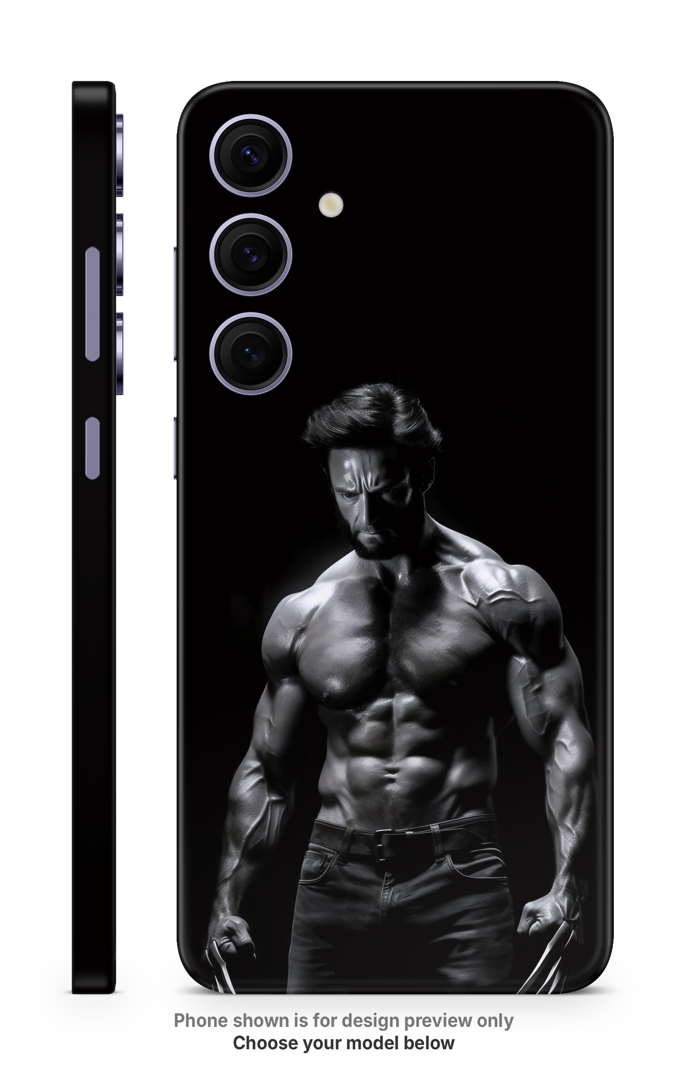 Fitness Model Mobile Skin