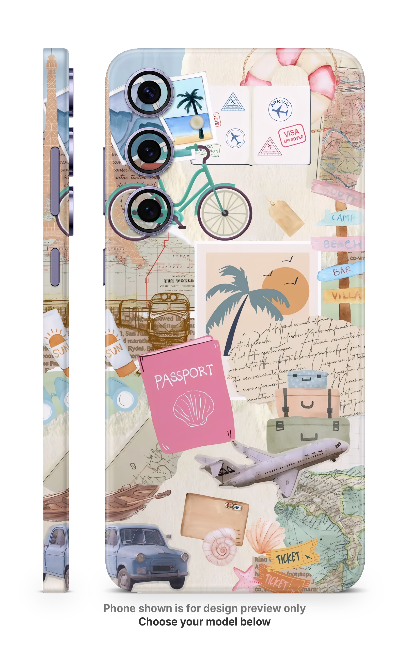 Vacation Travel Mobile Skin