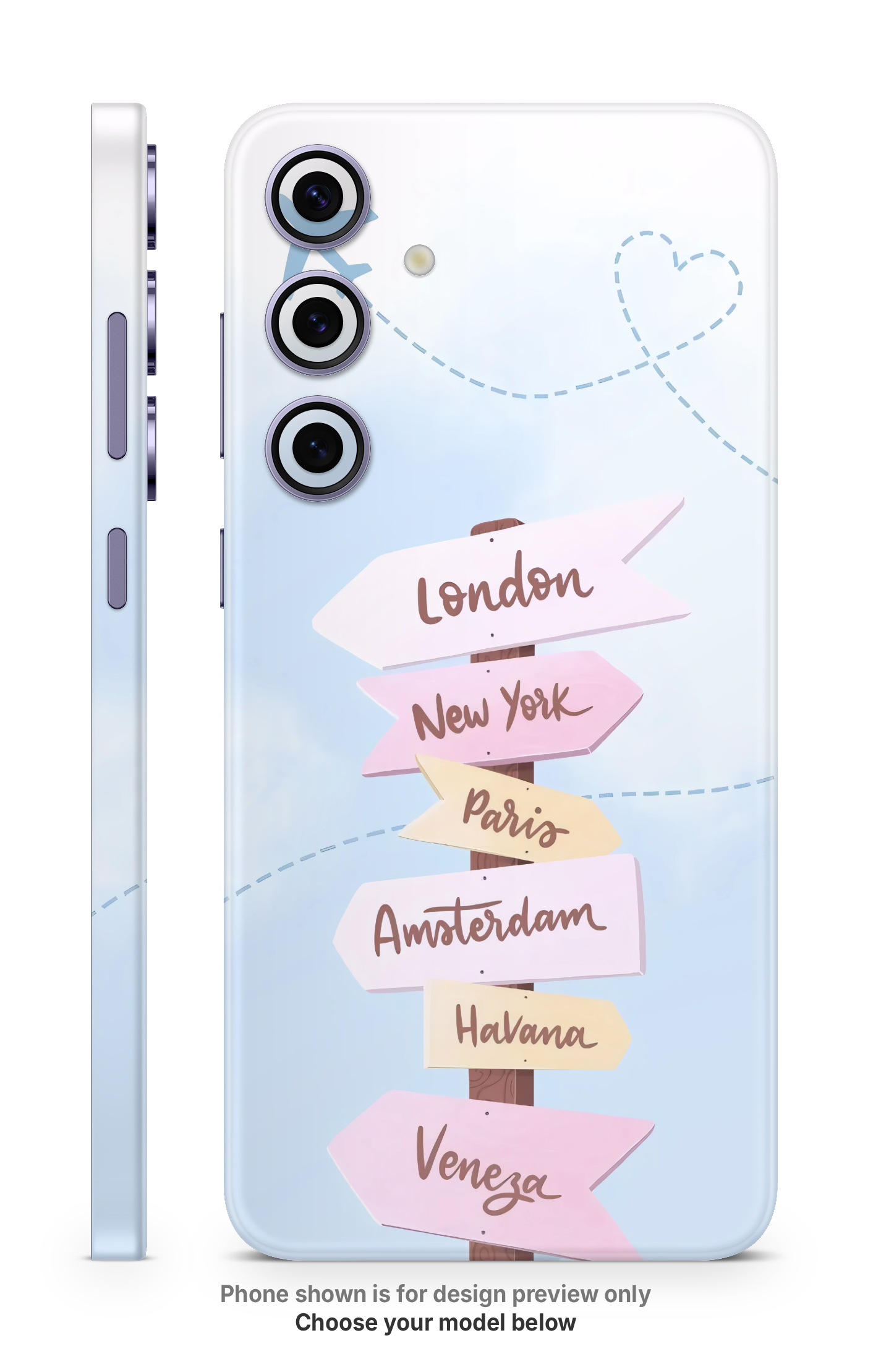 Travel Destinations Mobile Skin