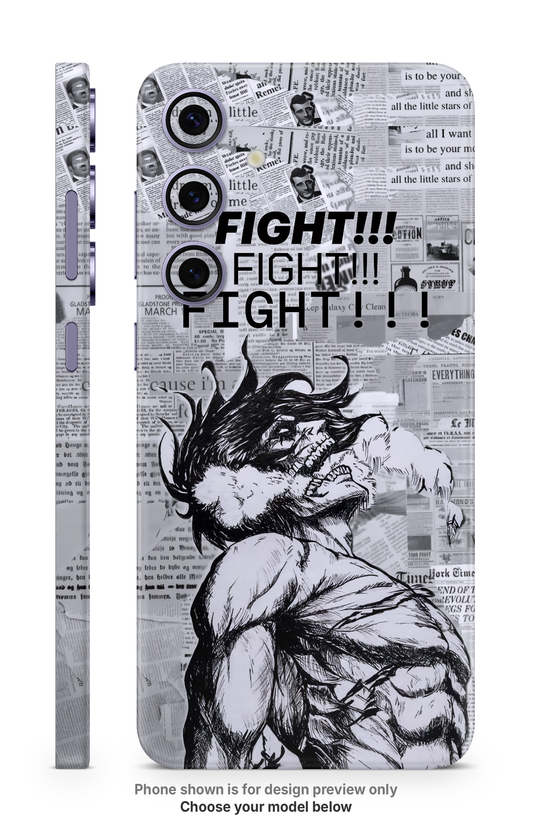 Fight Manga Panel Mobile Skin