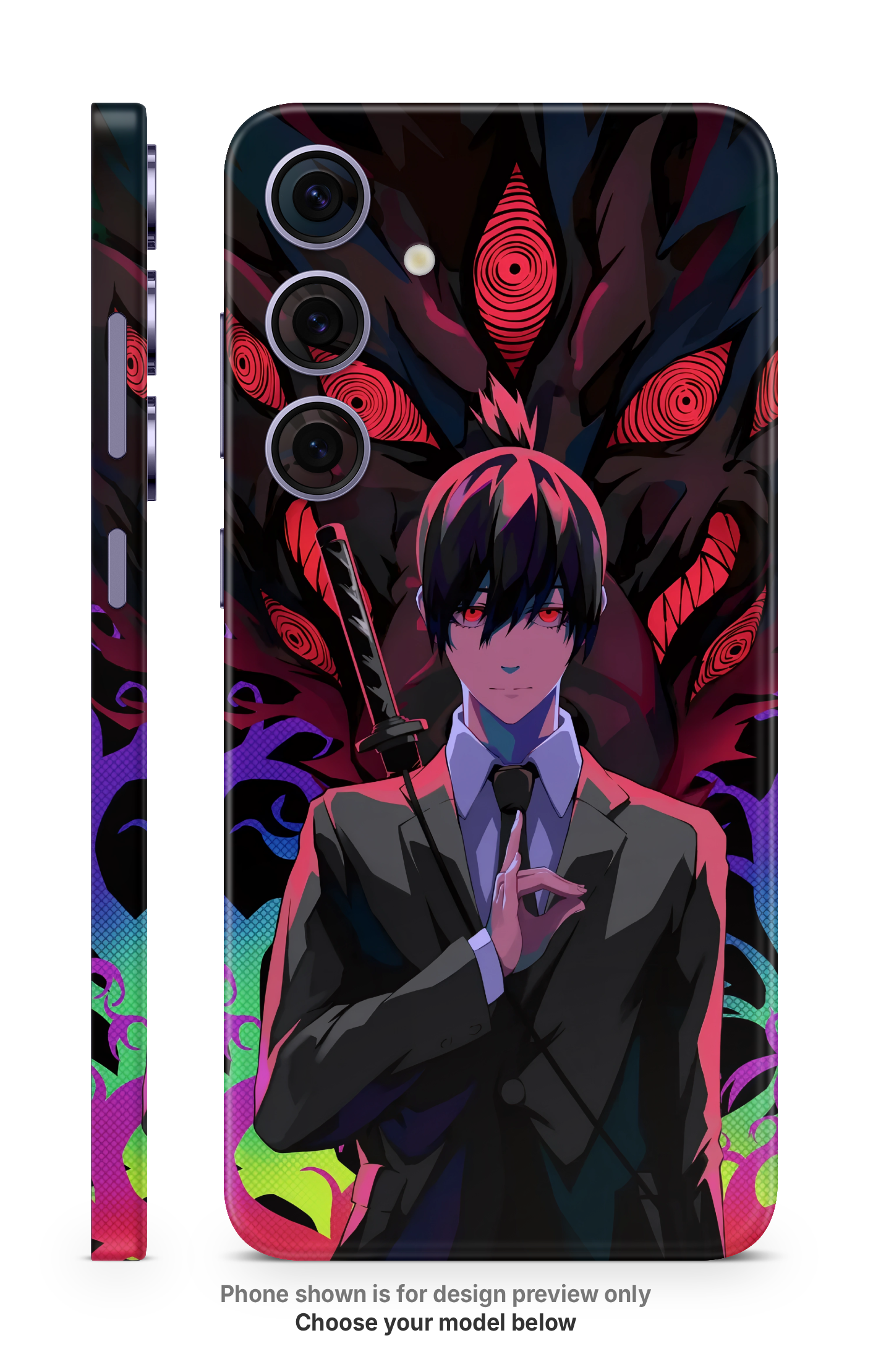 Anime Shadow Character Mobile Skin