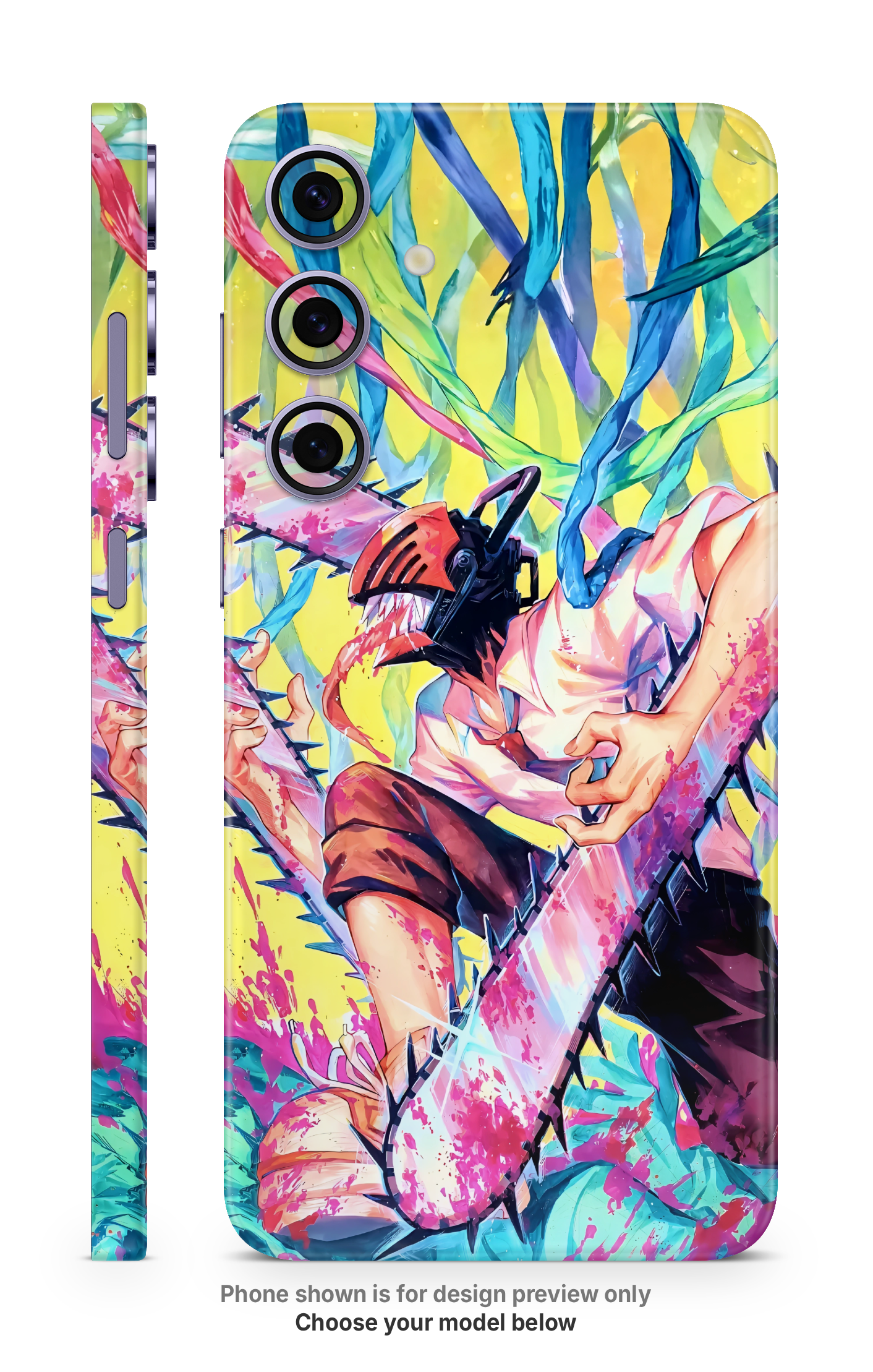 Color Burst Anime Mobile Skin