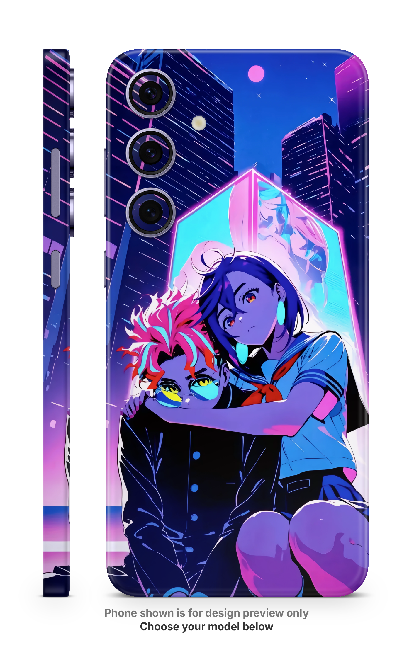 Anime Night City Mobile Skin