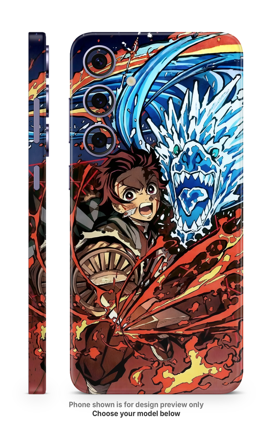 Anime Fire Water Mobile Skin
