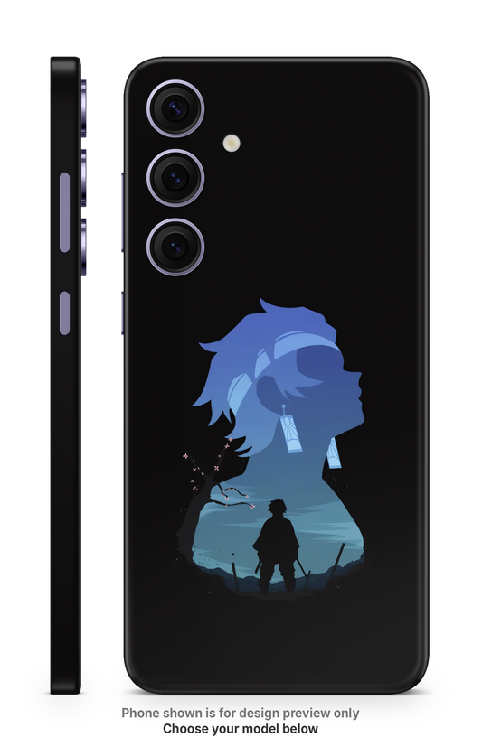 Anime Night Silhouette Mobile Skin