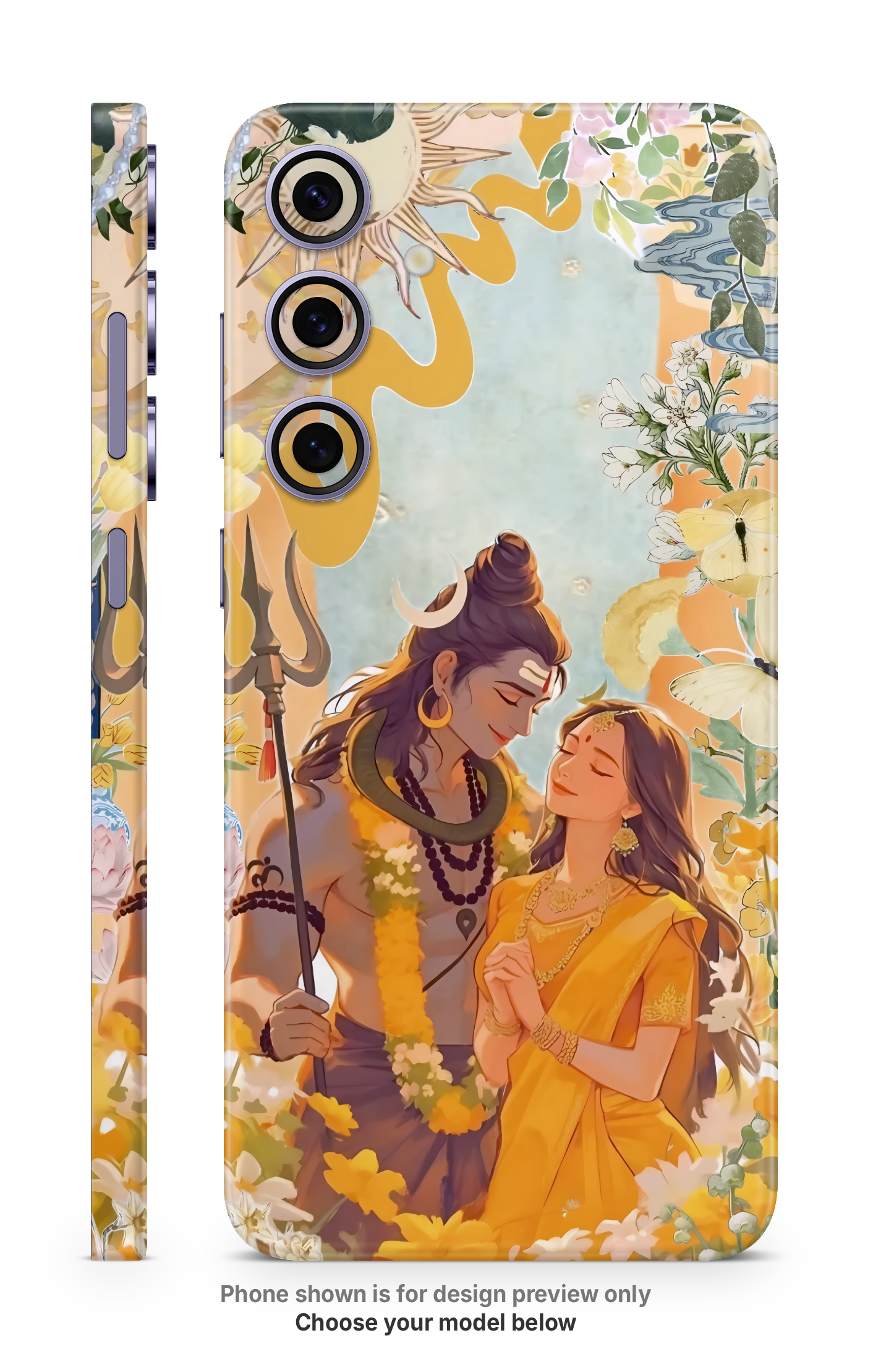 Mahadev Parvati Mata Mobile Skin