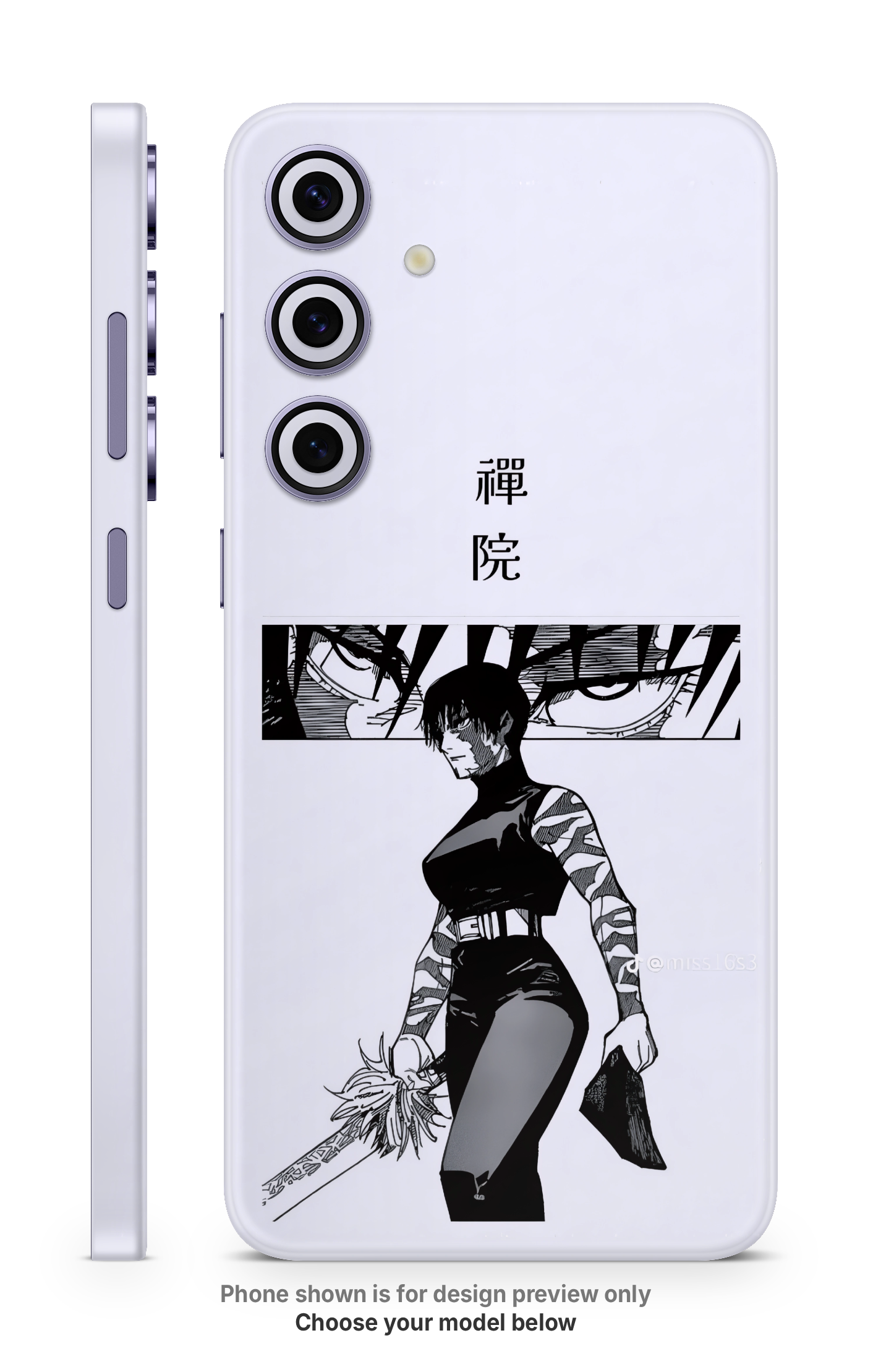 Anime Panel Character Mobile Skin