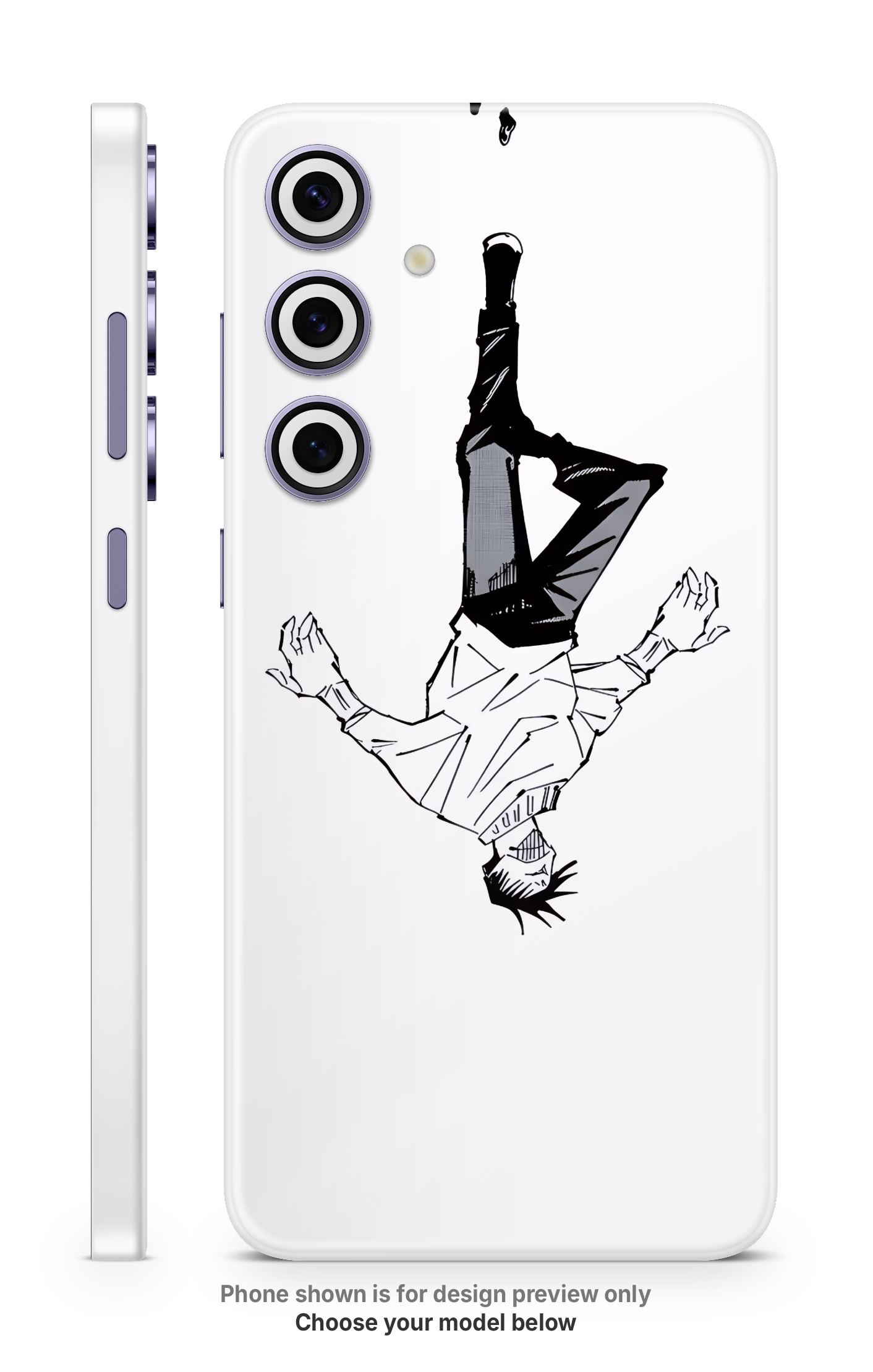 Anime Falling Pose Mobile Skin