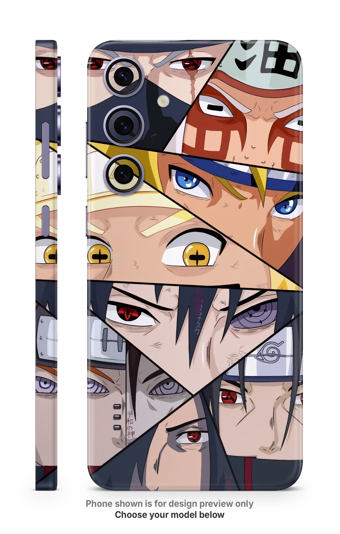 Anime Eyes Collage Mobile Skin