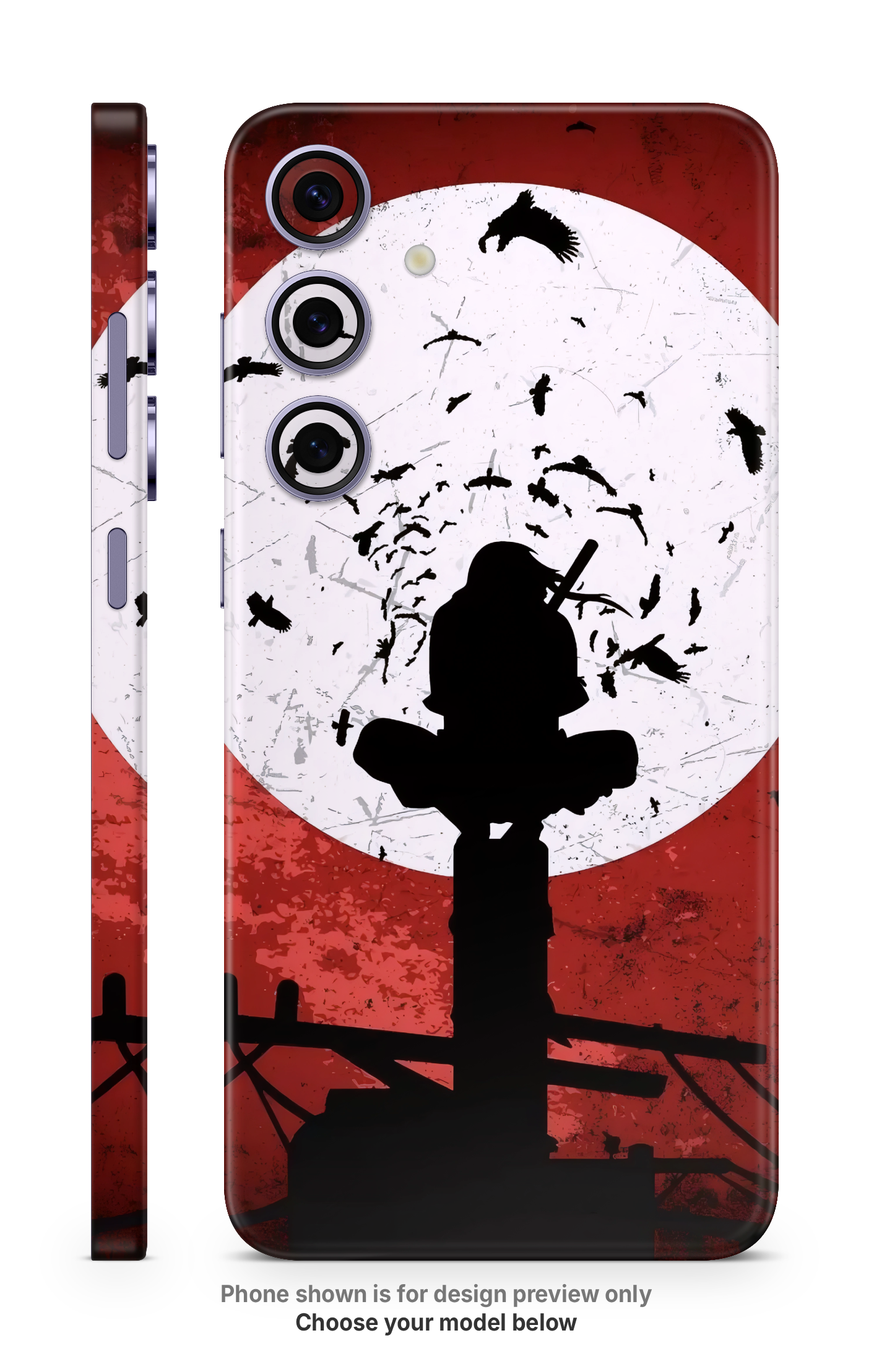 Anime Red Moon Ninja Mobile Skin