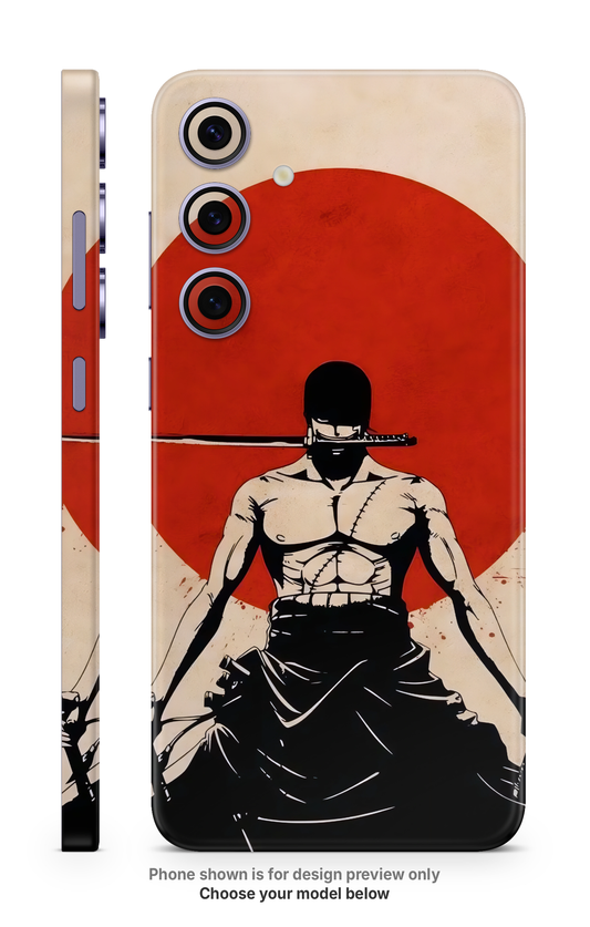 Anime Red Sun Warrior Mobile Skin