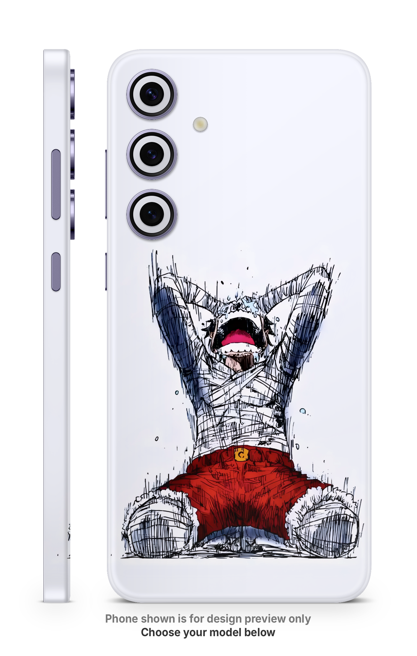 Anime Power Pose Mobile Skin