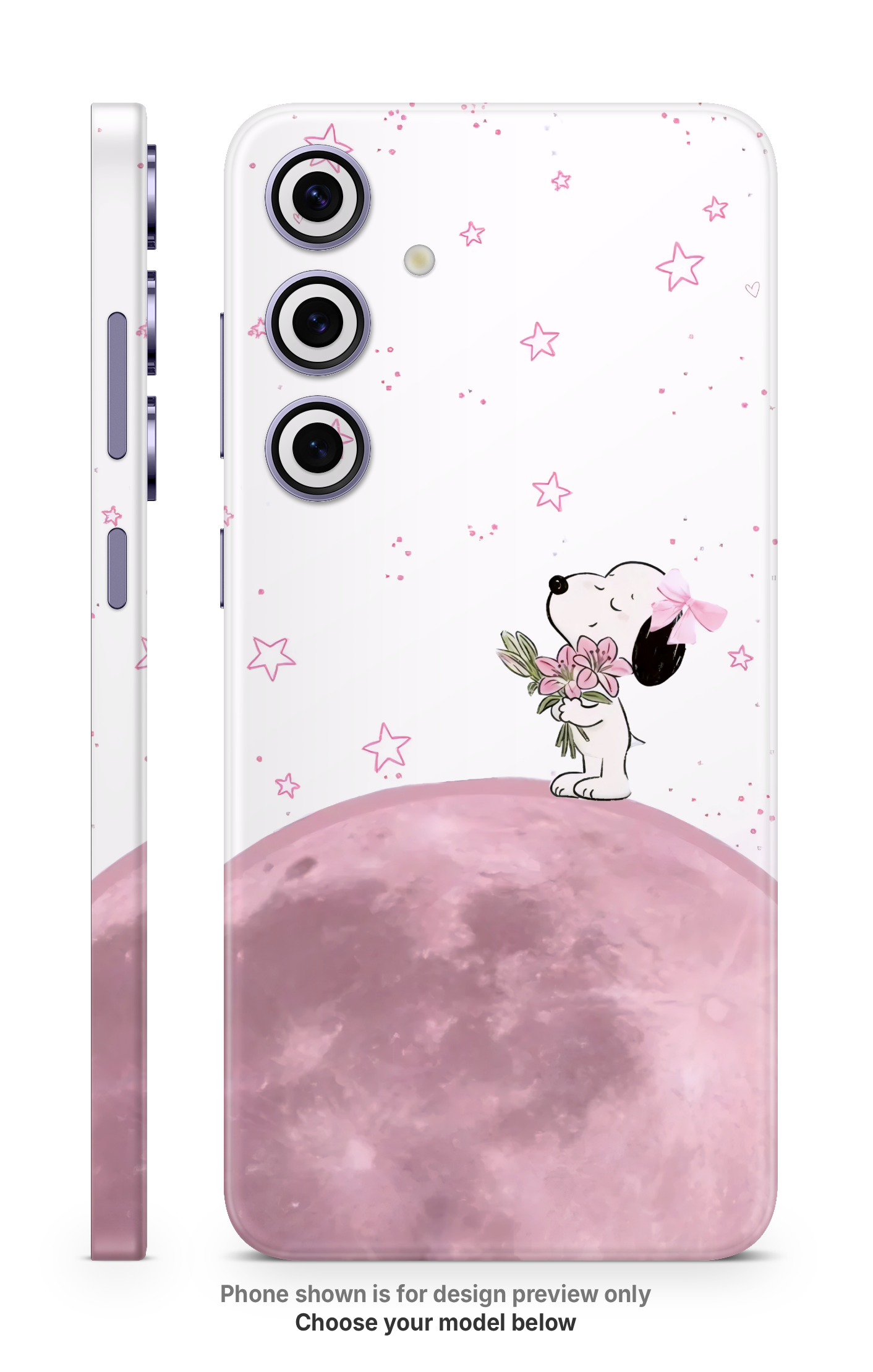 Pink Moon Mobile Skin